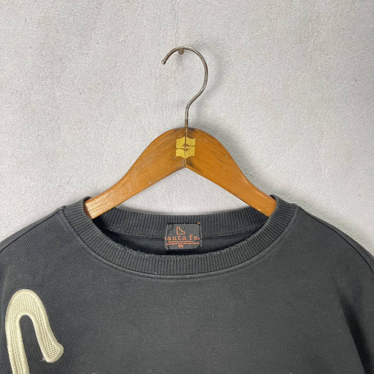 Japanese Brand Vintage Santa Fe Graphic Crewneck Sweatshirt Black Big Logo Size US XL / EU 56 / 4 - 2 Thumbnail