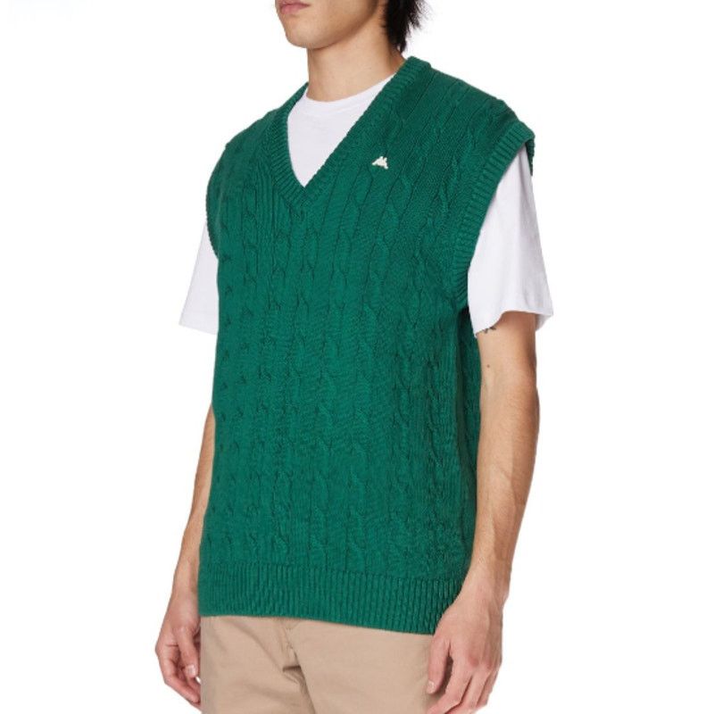 Kappa Kappa Robe Nembus Knit Golf Vest Green Italy Made Large NWT Size US L / EU 52-54 / 3 - 1 Thumbnail