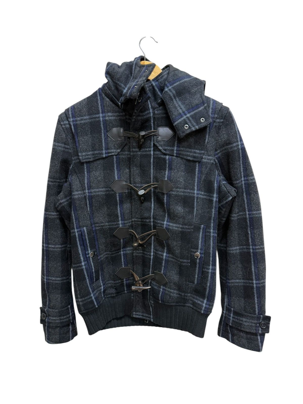 BIGI Men’s Bigi Duffle Wool Jacket Hoodie Size US S / EU 44-46 / 1 - 1 Thumbnail