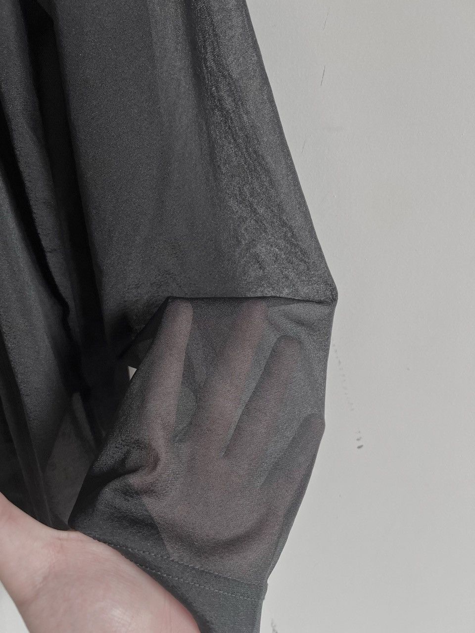 Comme des Garcons COMME des GARCONS - Sheer Gathered Patchwork Long Sleeve Top Size M / US 6-8 / IT 42-44 - 6 Thumbnail