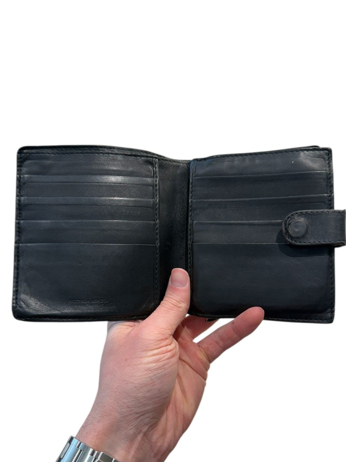 Bottega Veneta Bottega Veneta black quilted mens bifold Size ONE SIZE - 5 Thumbnail