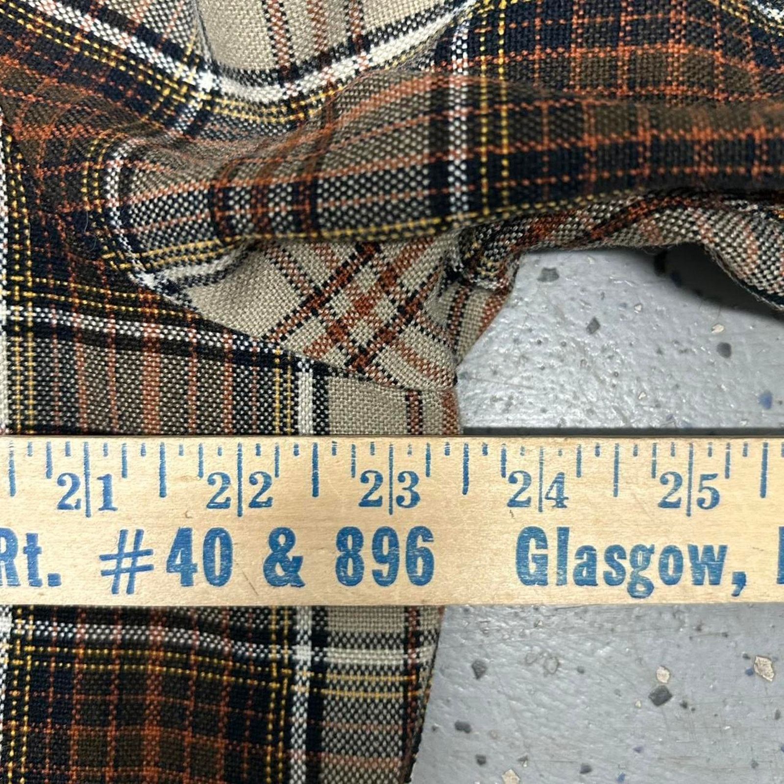 Other VTG Brown and cream plaid button-up shirt Size US L / EU 52-54 / 3 - 4 Thumbnail