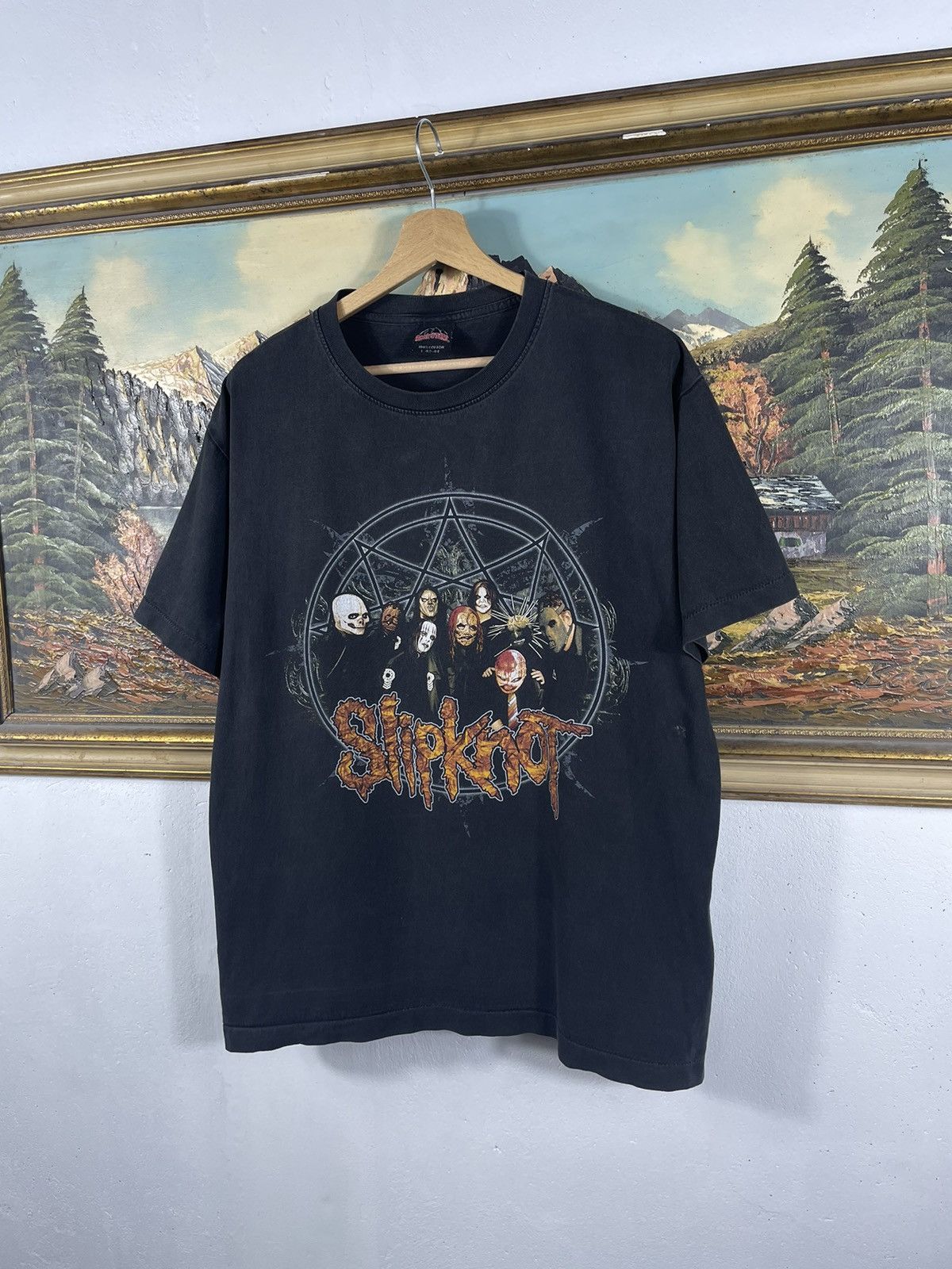 Band Tees × Slipknot × Vintage Slipknot Vintage Retro 90s Metal Rock T Shirt Tee Size US L / EU 52-54 / 3 - 3 Thumbnail