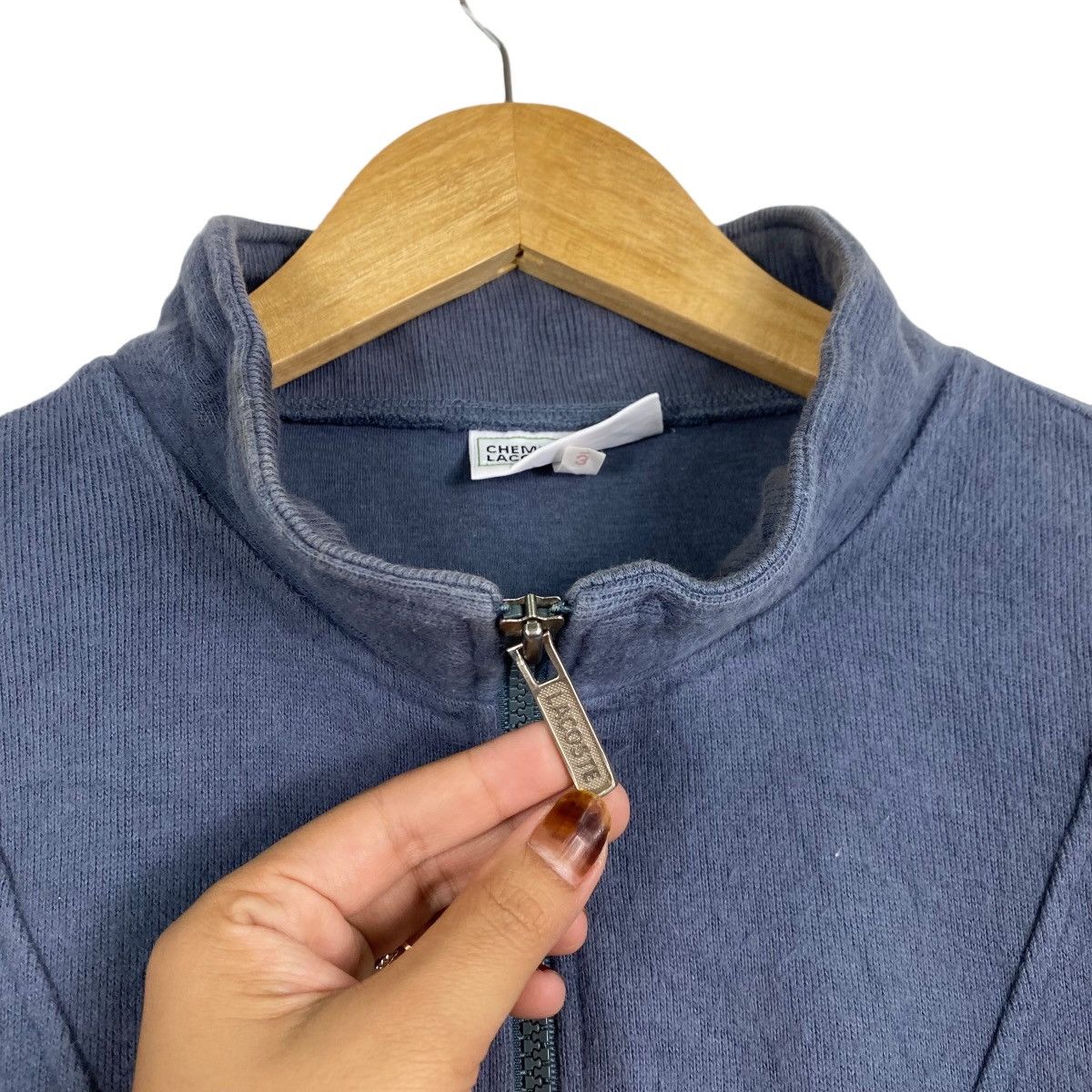 Japanese Brand Vintage Lacoste half zipper sweater Size US S / EU 44-46 / 1 - 7 Thumbnail