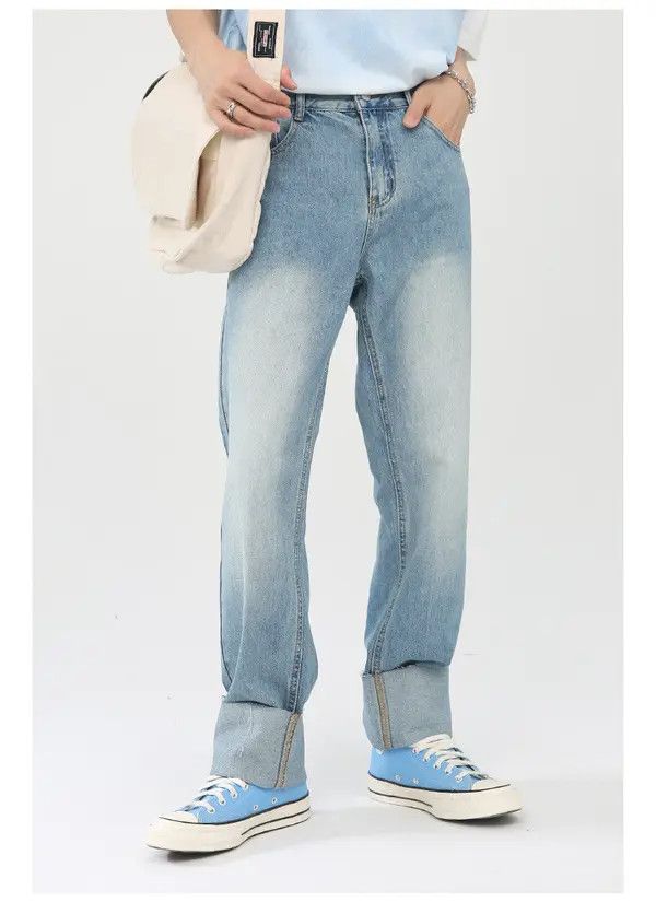 Japanese Brand Japanese style straight-leg personality denim trousers Size US 32 / EU 48 - 2 Thumbnail