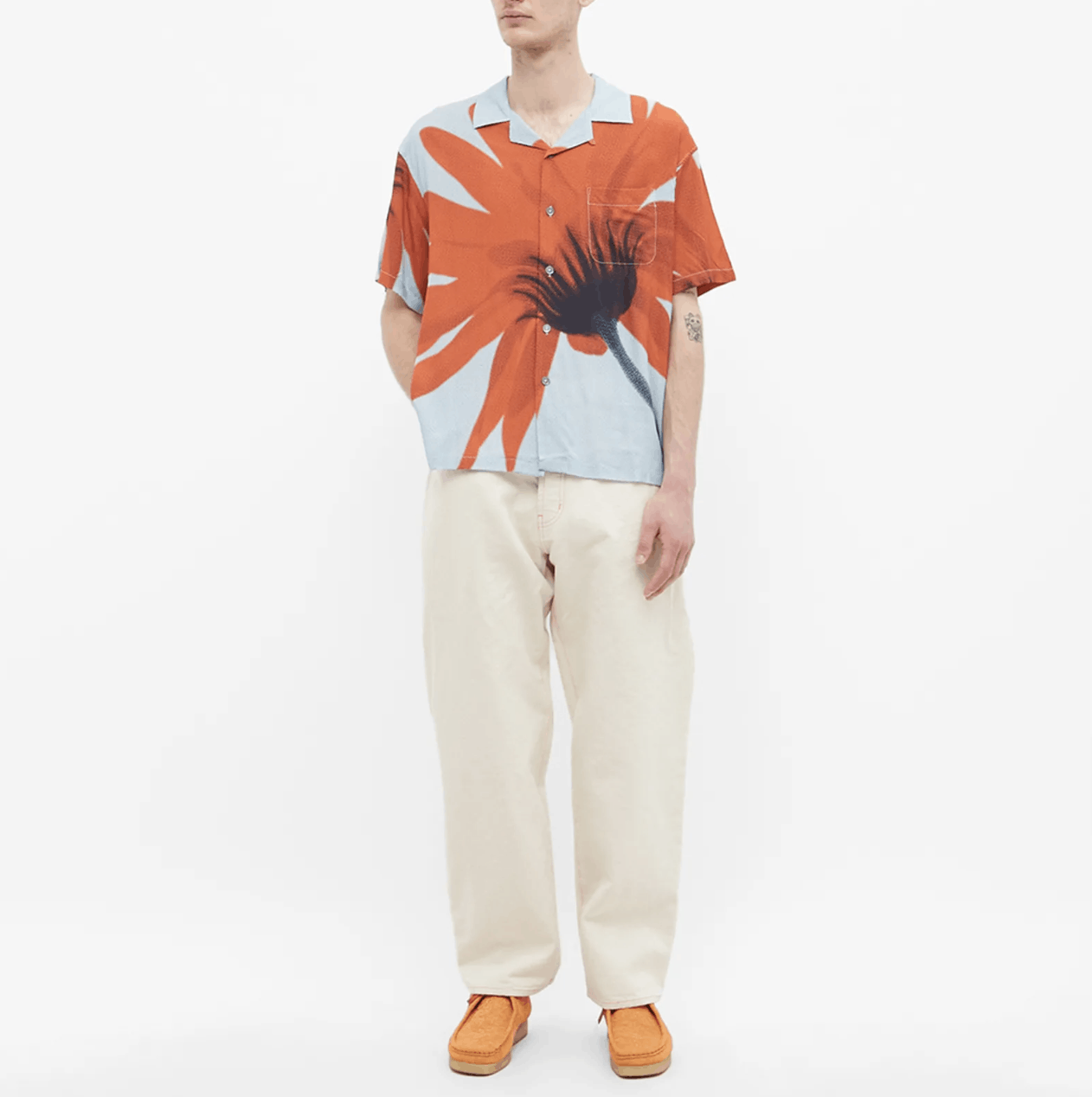 トップス stussy HALFTONE FLOWER SHIRT Stussy Halftone Flower Shirt | Grailed