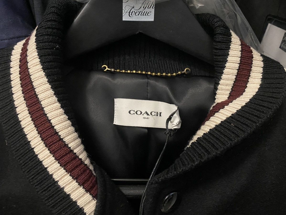 Coach COACH Zipped Varsity Jacket Black/White 38US/48EU NEW W/TAGS Size US M / EU 48-50 / 2 - 2 Thumbnail