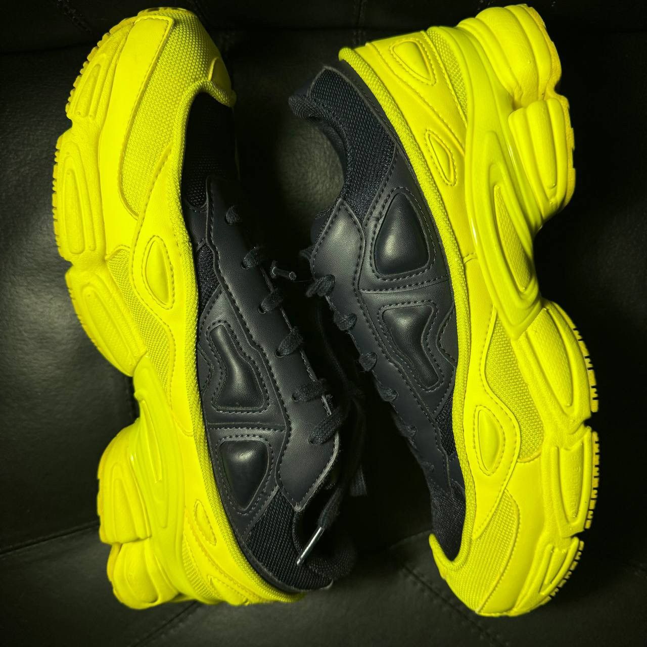 Adidas × Raf Simons sneakers Adidas Raf Simons ozweego Yellow Blue FW18 Size US 9.5 / EU 42-43 - 7 Thumbnail