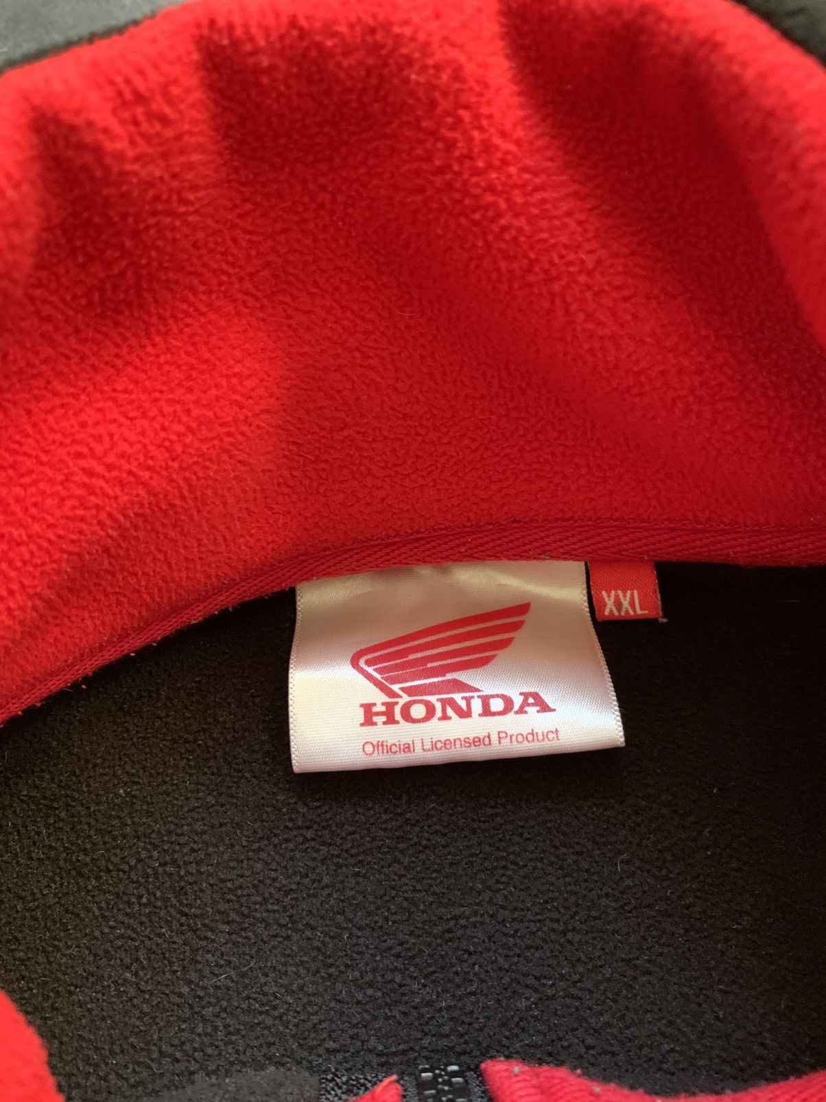 Honda × Vintage Vintage Honda Racing Distressed Fleece Jacket World Racing Size US XL / EU 56 / 4 - 13 Thumbnail