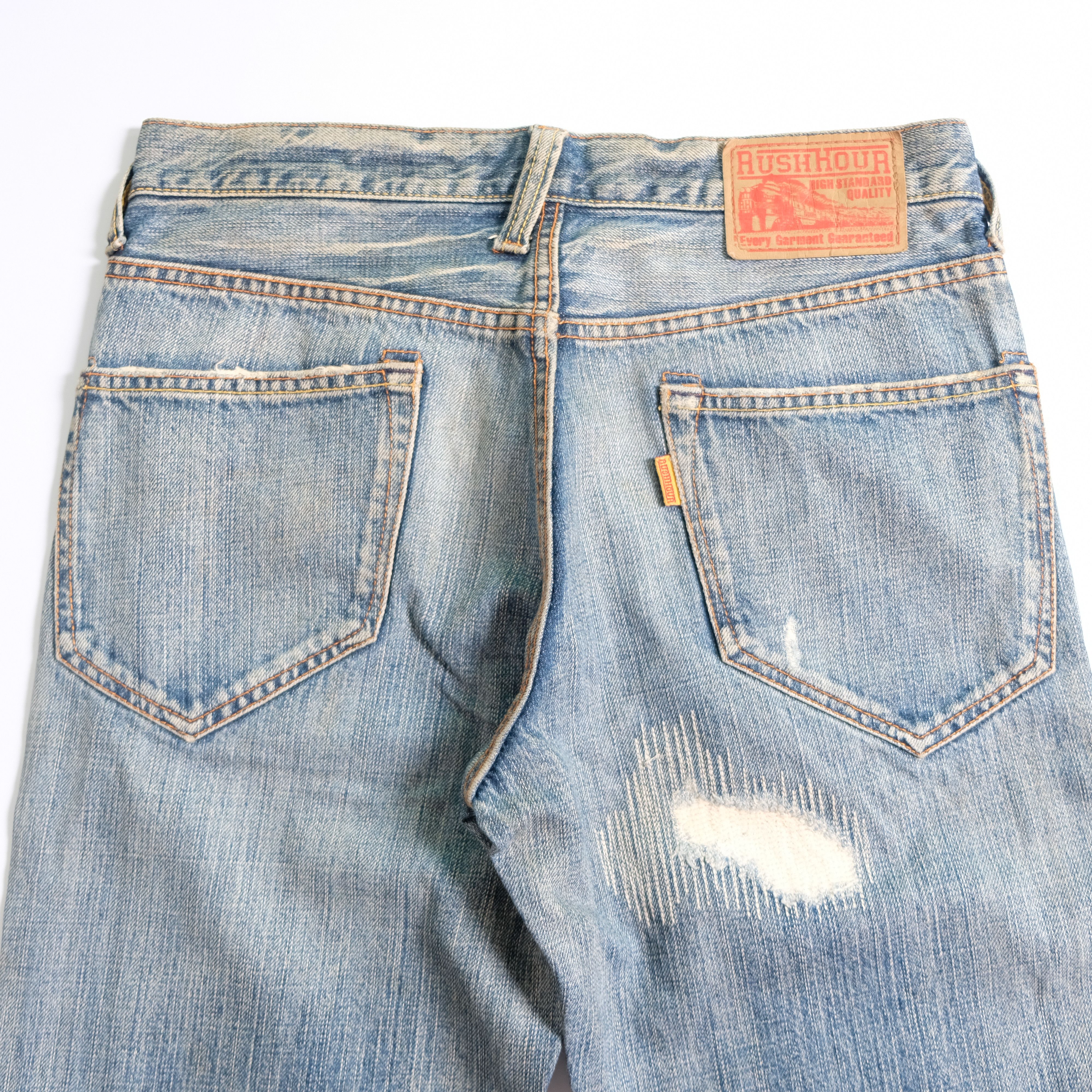 Other Rush hour distressed denim embroidery jeans Size US 29 - 6 Thumbnail