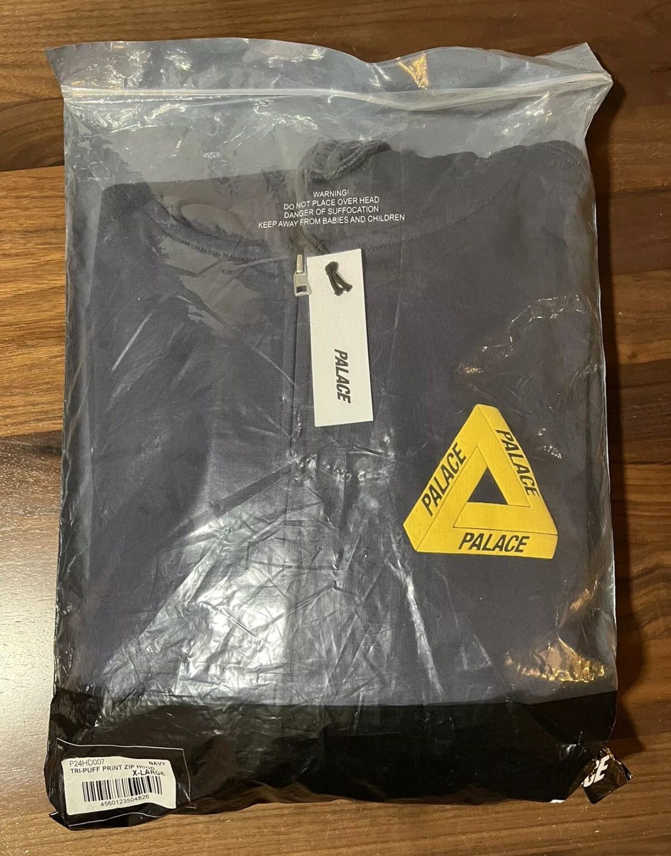 Palace Palace Tri-Puff Print Zip Hoodie Navy Hooded Sweatshirt XL Size US XL / EU 56 / 4 - 5 Thumbnail