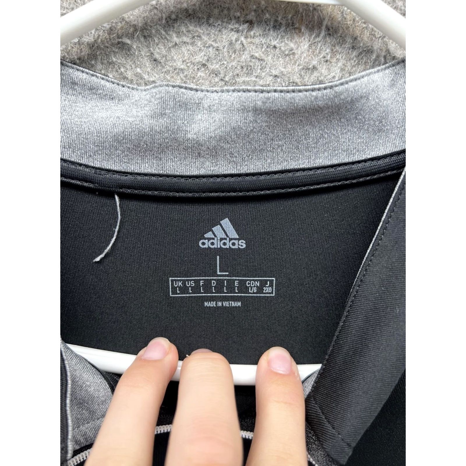 Adidas Adidas Pullover Mens L Gray 1/4 Zip Colorblock Hampton Hall Golf Shirt Top Size US L / EU 52-54 / 3 - 3 Thumbnail