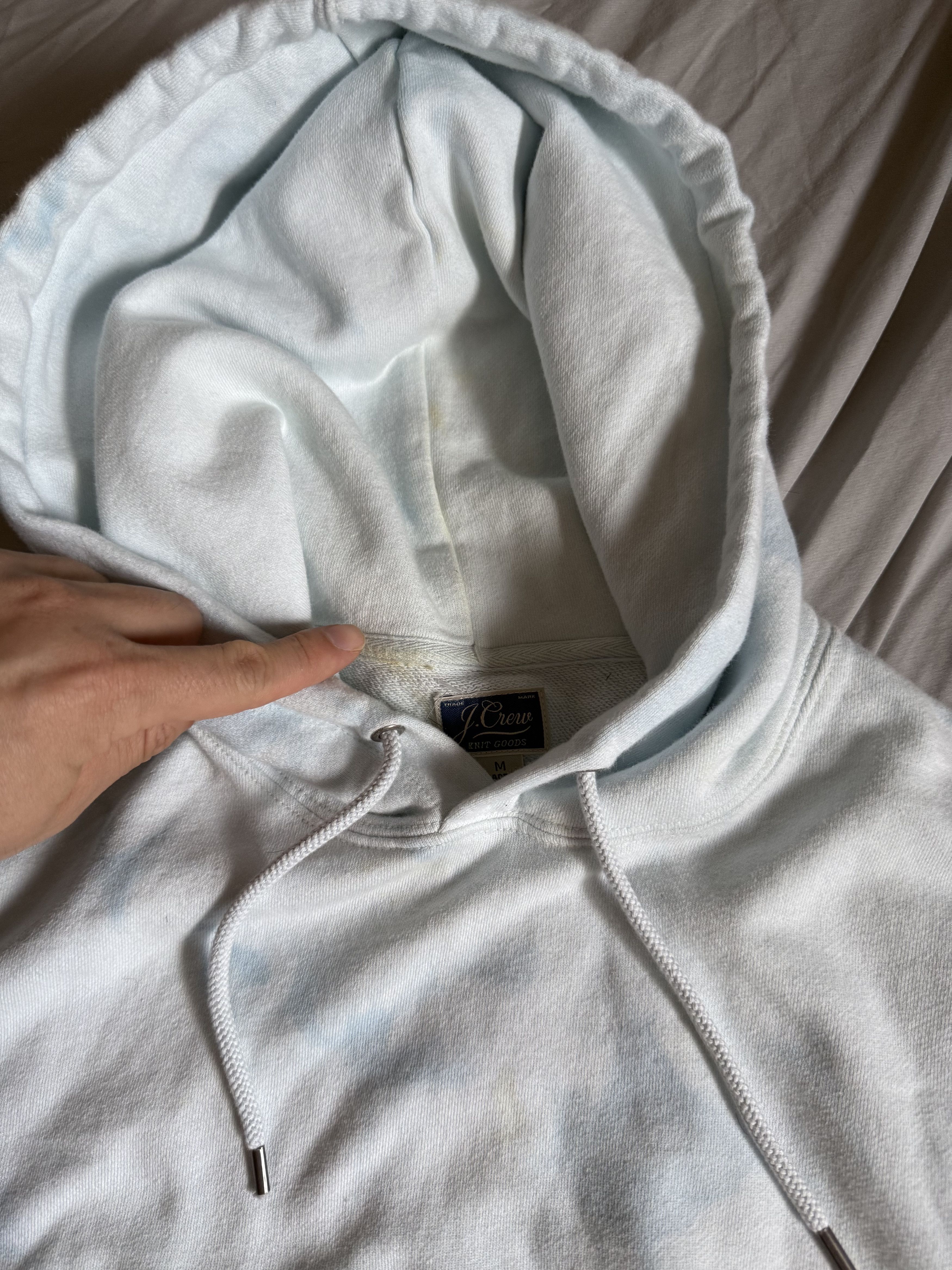 J.Crew J. Crew french terry garment dyed hoodie medium cloud $128 Size US M / EU 48-50 / 2 - 5 Thumbnail