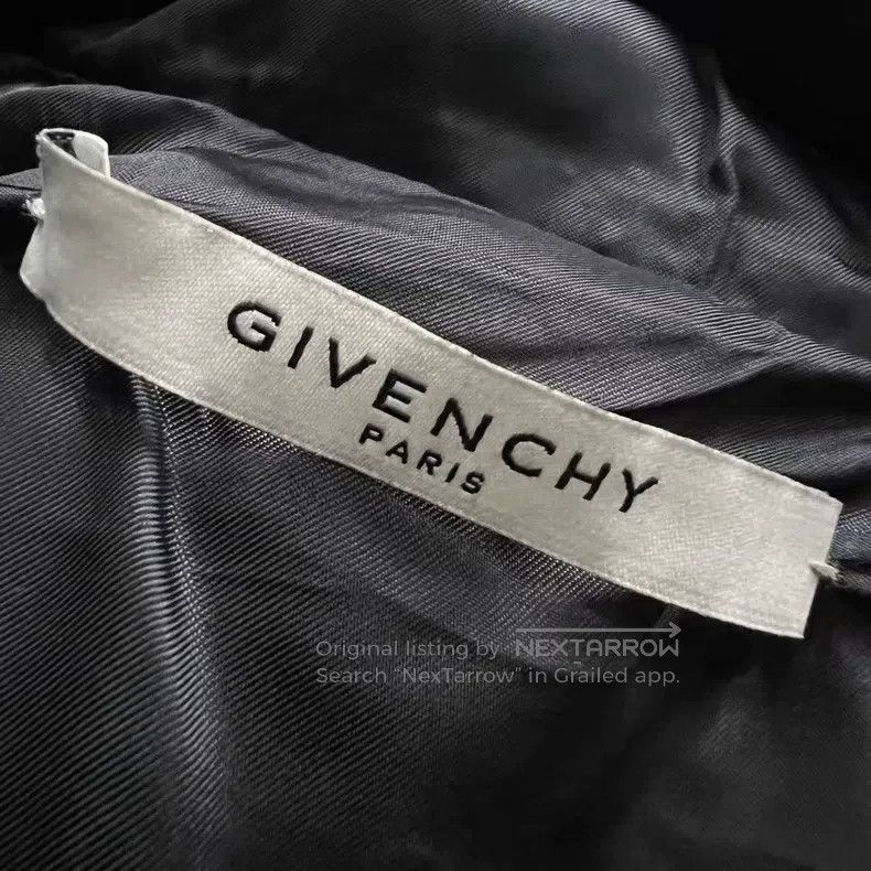 Givenchy Givenchy Size56 Distressed Hooded Leather Jacket Size 56 Size US M / EU 48-50 / 2 - 3 Thumbnail