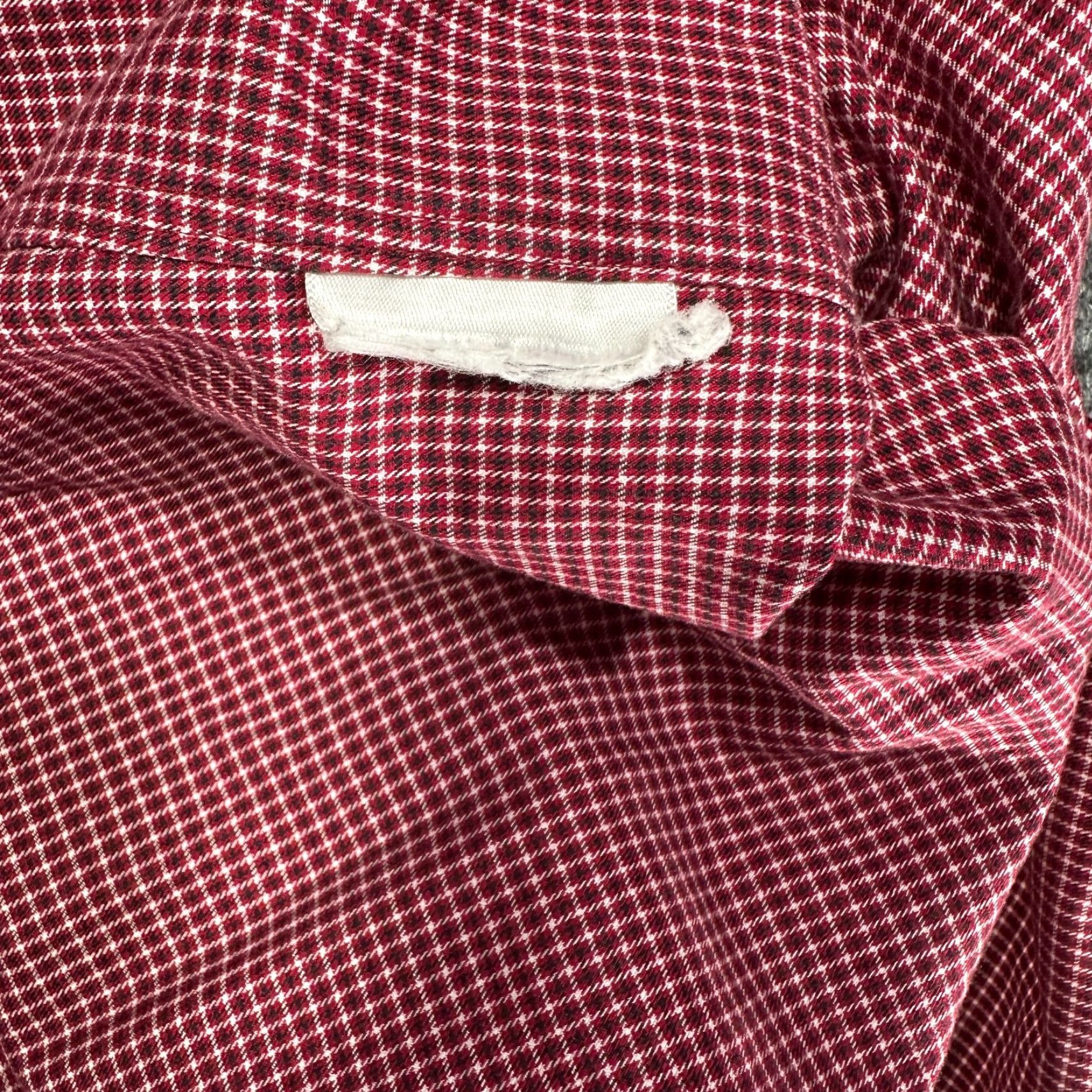 Banana Republic Banana Republic Shirt Mens M Non Iron Tailored Slim Fit Red Check Button-Down Collar Long Sleeve Size US M / EU 48-50 / 2 - 7 Thumbnail