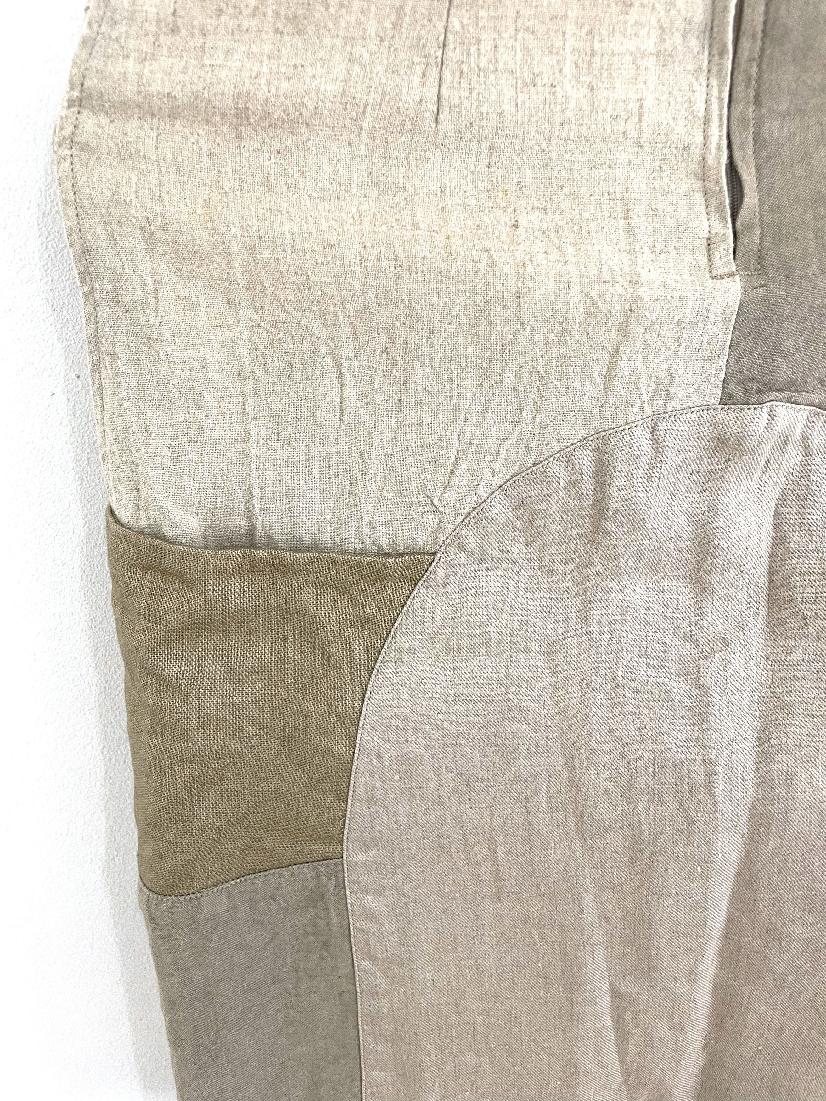Kapital Linen Patchwork Skirt Size 26" / US 2 / IT 38 - 9 Thumbnail