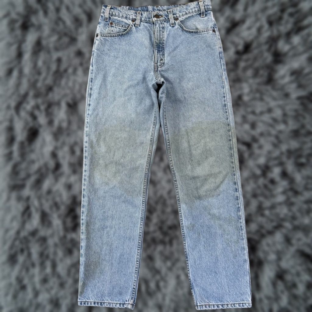 Levi's VINTAGE Levi's 550 Jeans Mens 30x32 Blue Relaxed 90s Orange Tab Grunge Zip Denim Jeans Men Blue Slimming 5-Pocket 550 90s Grunge USA Size US 30 / EU 46 - 1 Thumbnail