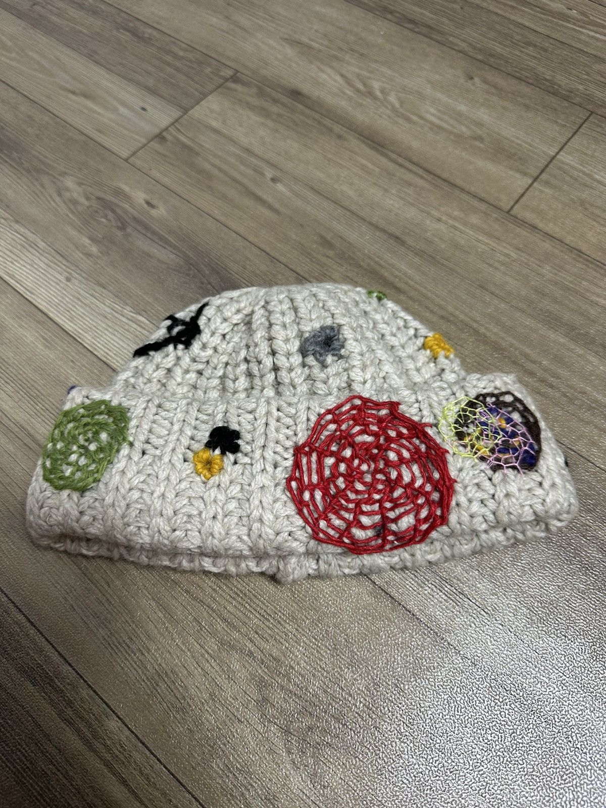 Handmade Custom Made Nice Design Art Knitted Spider Beanie Hats Size ONE SIZE - 11 Thumbnail