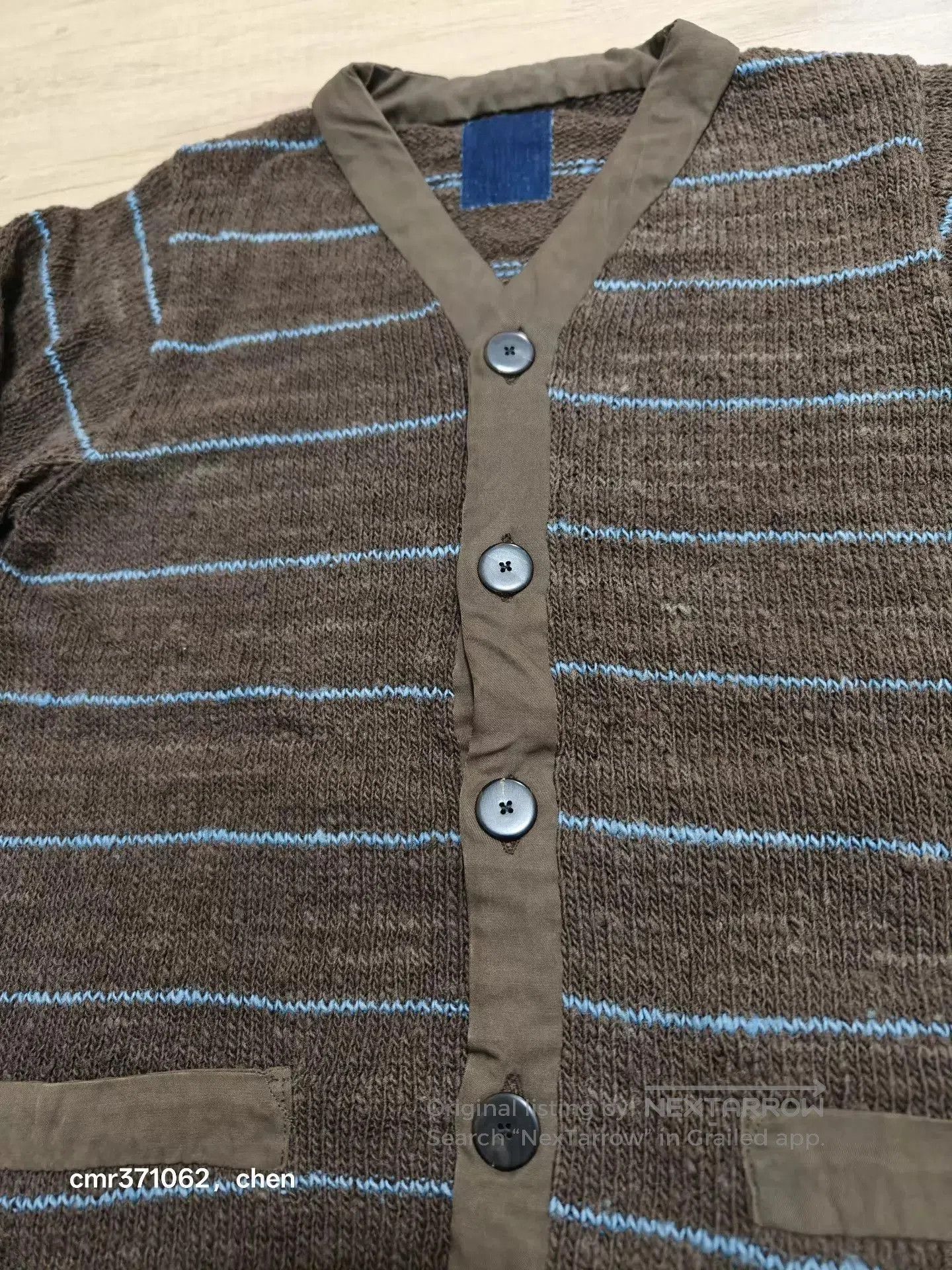 Visvim Brown Striped Button. Size US S / EU 44-46 / 1 - 3 Thumbnail