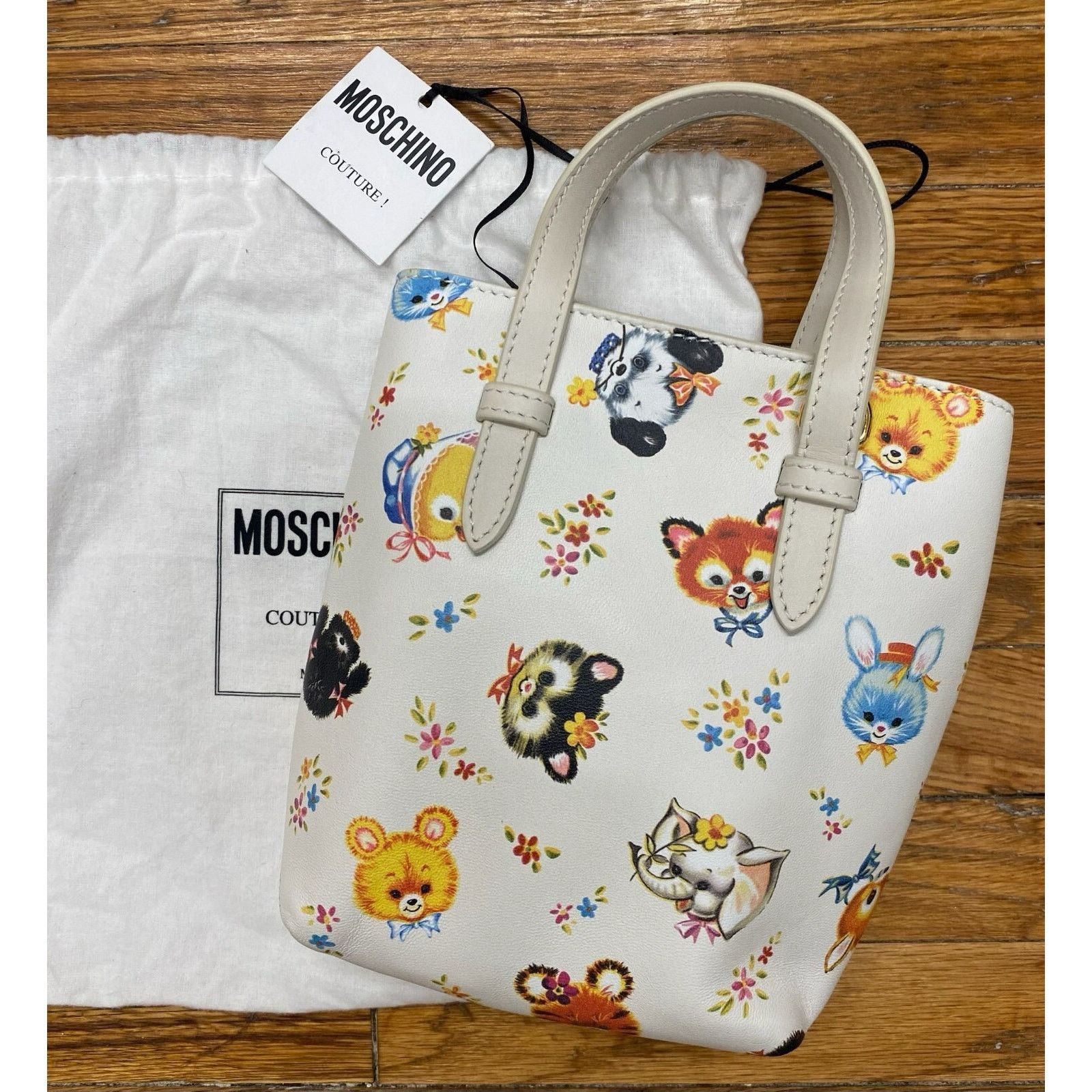 Moschino SS22 MOSCHINO Couture Jeremy Scott White Tall Shopper Bag Size ONE SIZE - 3 Thumbnail