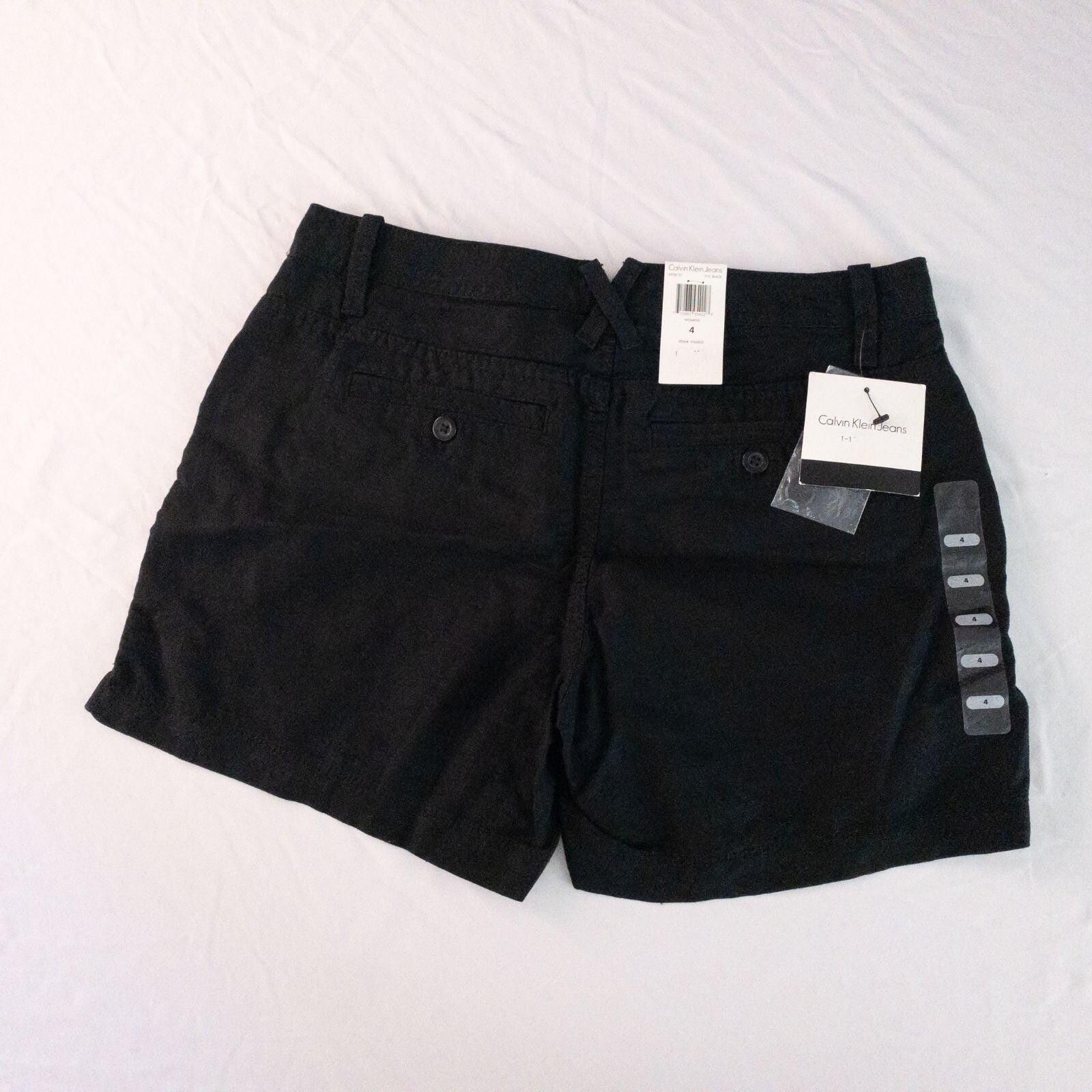 Calvin Klein Calvin Klein Black Solid Shorts Womens 4 Small Size 27" / US 4 / IT 40 - 6 Thumbnail