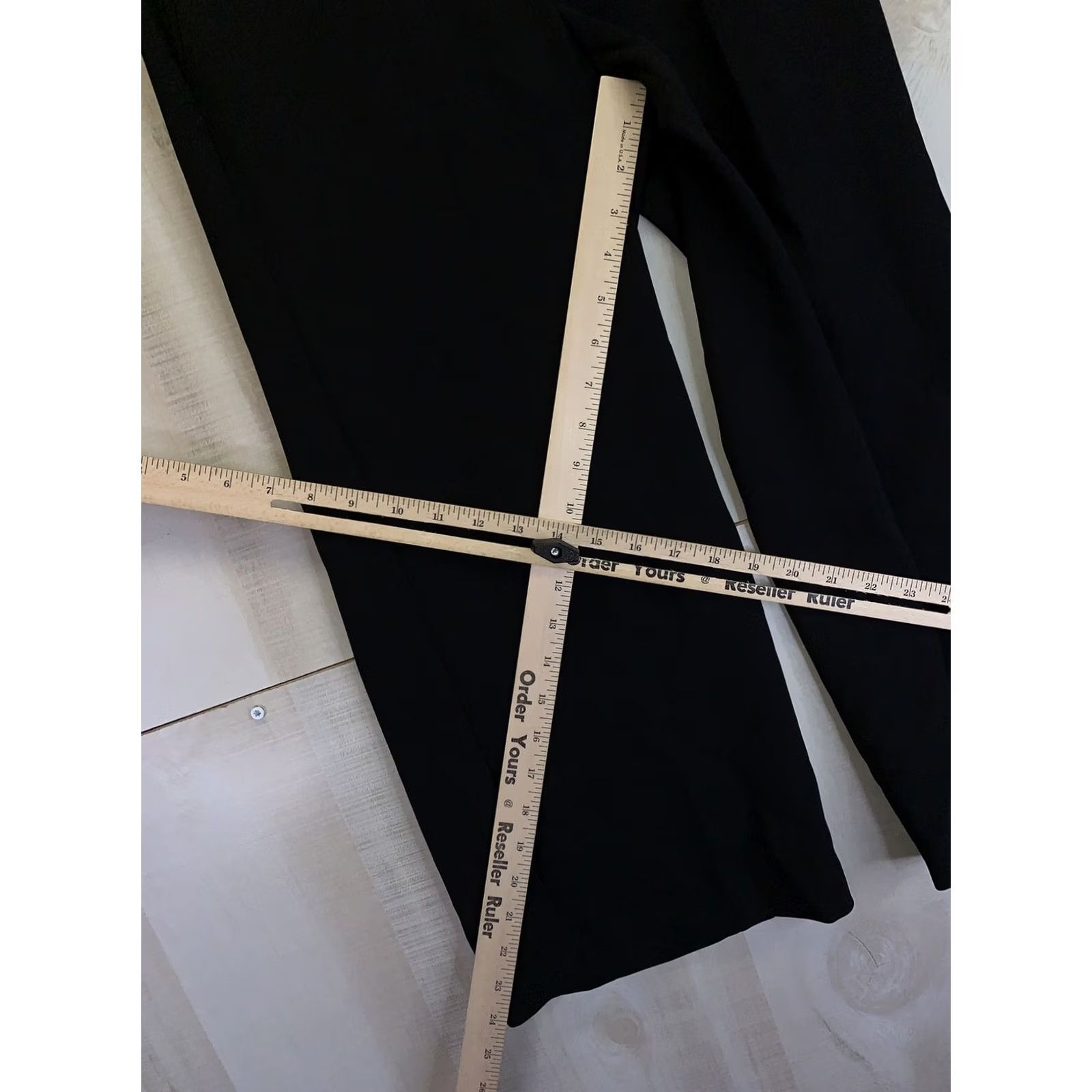 White House Black Market White House Black Market Pants Shirt Wide-Leg Cropped Womens 00 Black Size 24" / US 00 / IT 34 - 3 Thumbnail