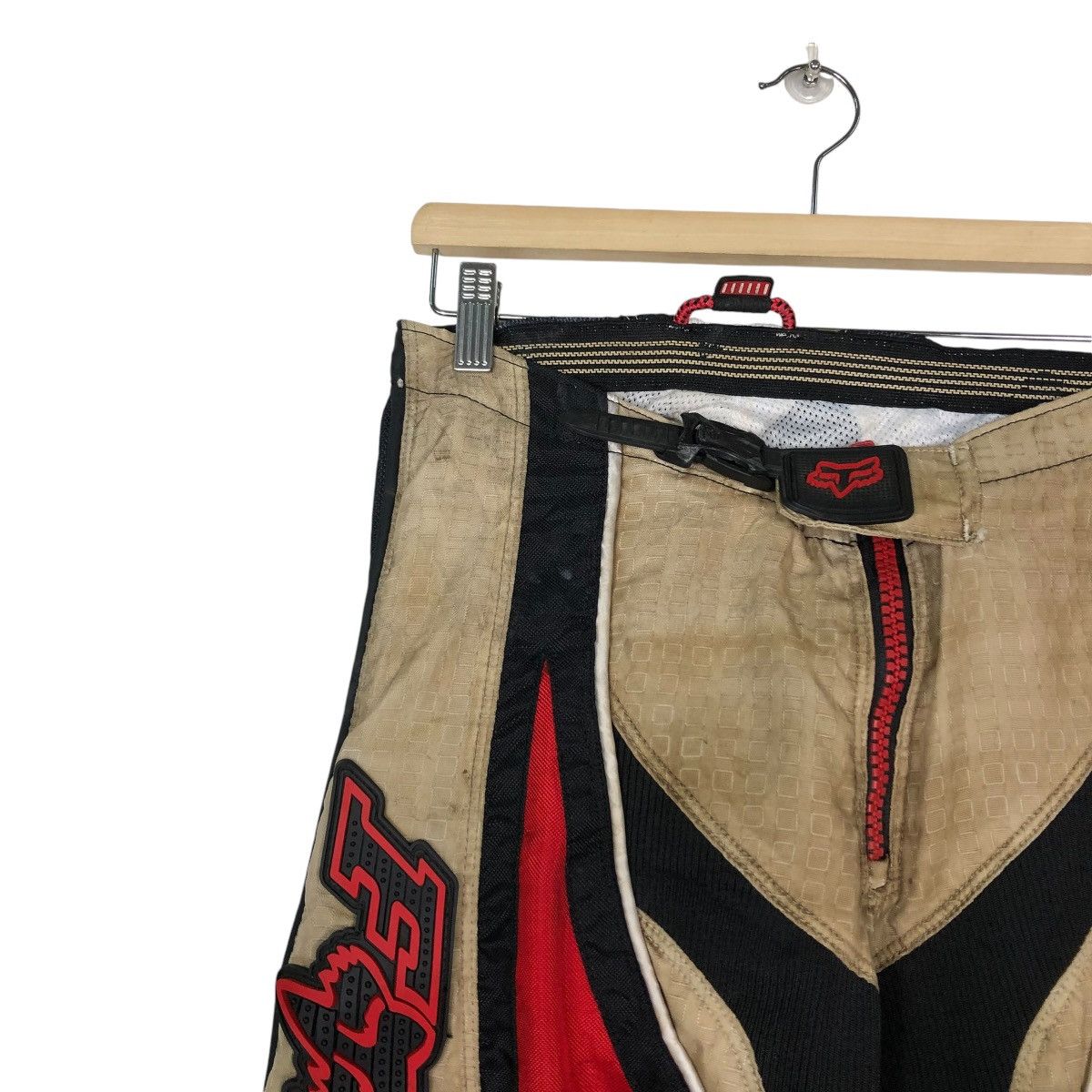 Japanese Brand 🔥VINTAGE MOTORCROSS RACING PANTS FOX OVER PRINT Size US 28 / EU 44 - 9 Thumbnail