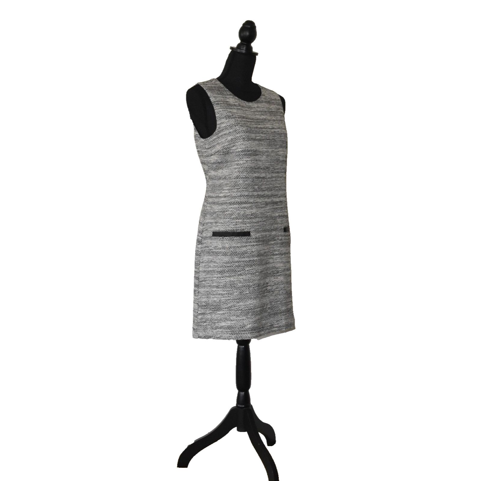 Theory THEORY Cortney Deleo Gary Cotton Tweed Shift Dress Size 8 Size M / US 6-8 / IT 42-44 - 2 Thumbnail
