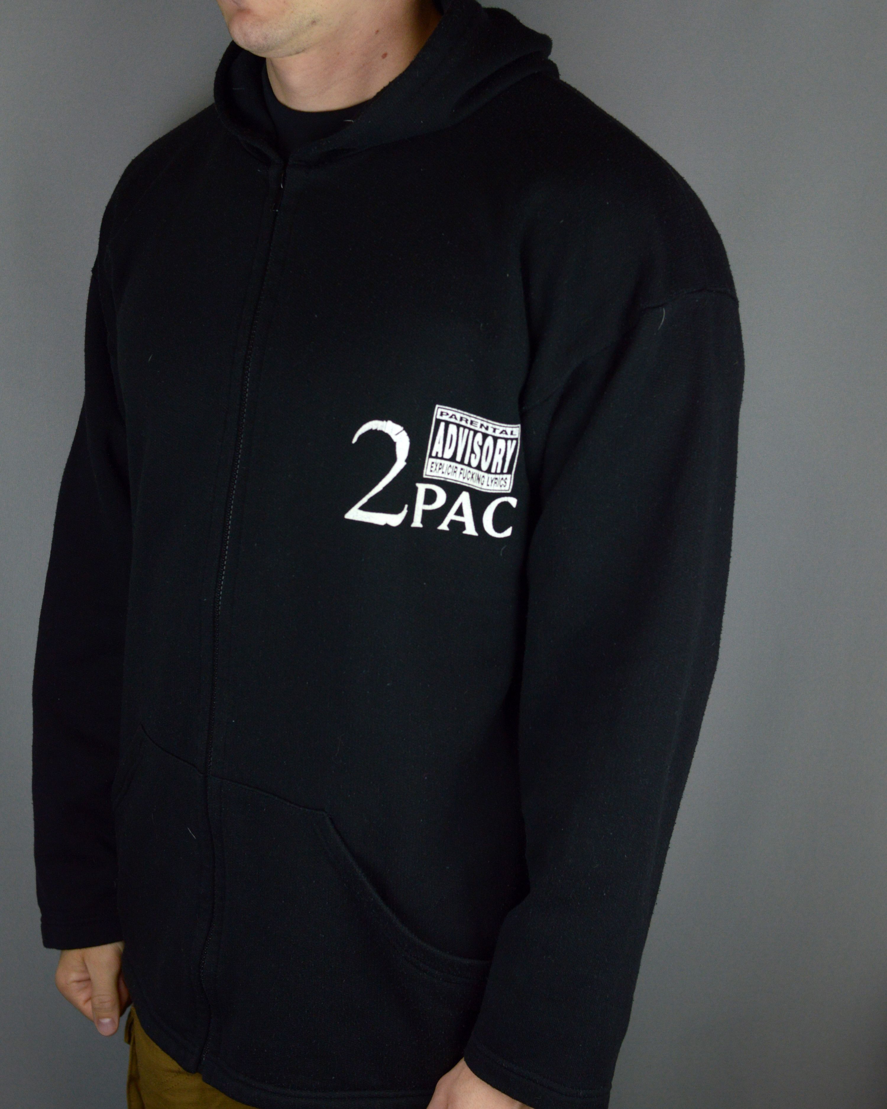 Rap Tees × Vintage Vintage 2pac Tu Pac 1996 Killed 2002 hoodie Size US XL / EU 56 / 4 - 2 Thumbnail