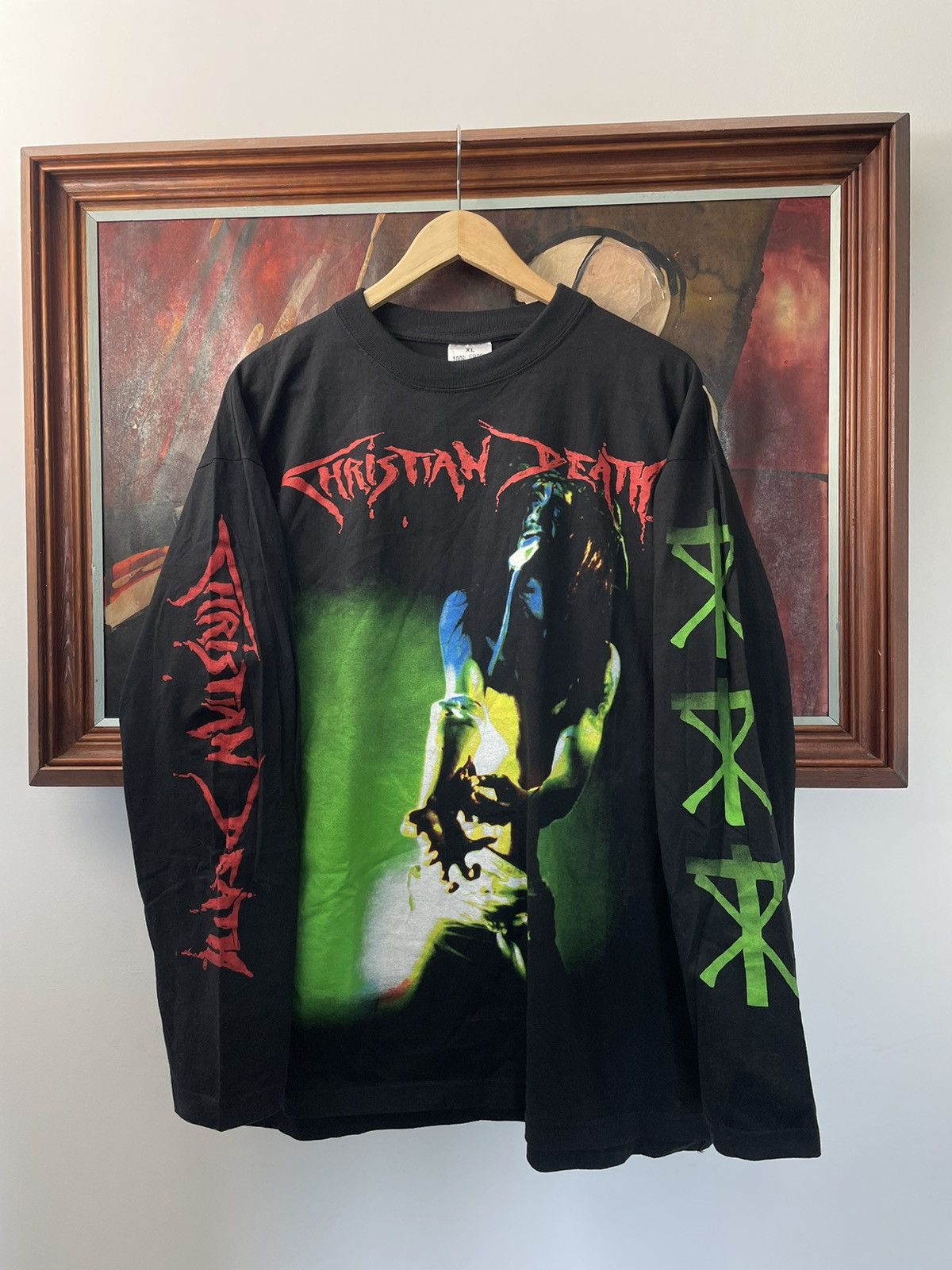 Vintage Vintage Christian Death Sex & Drugs and Jesus Christ Band LS |  Grailed