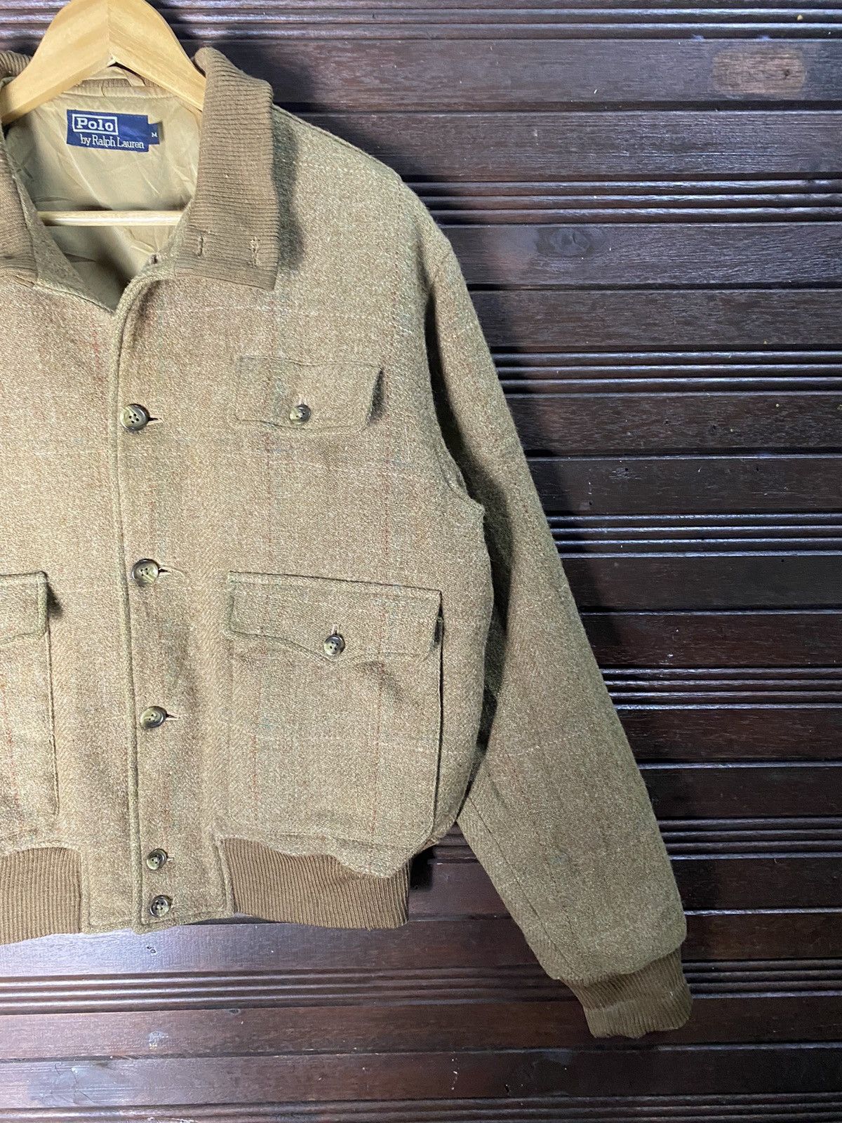 Polo Ralph Lauren Vintage Polo Ralph Lauren Wool Bomber Jacket Size US M / EU 48-50 / 2 - 5 Thumbnail