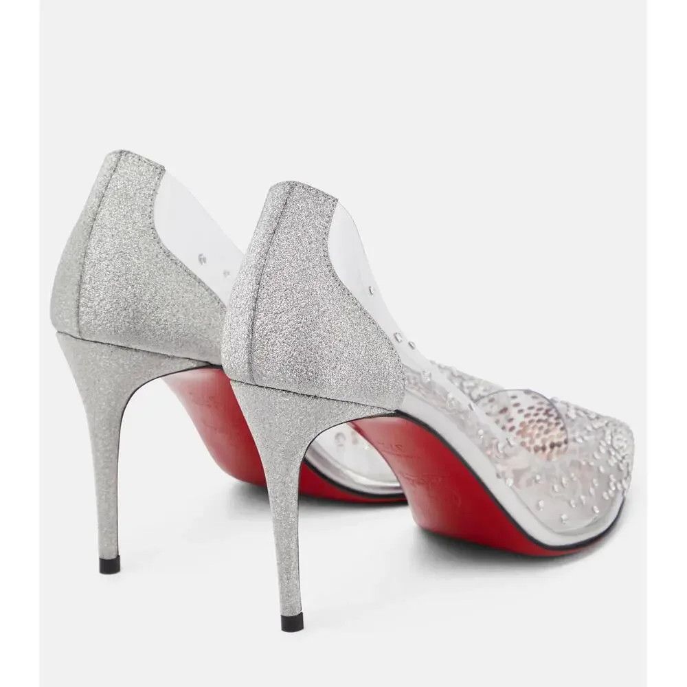 Christian Louboutin os11x0526 Degrastrass PVC 85mm Pumps in Clear Size US 7 / IT 37 - 4 Thumbnail