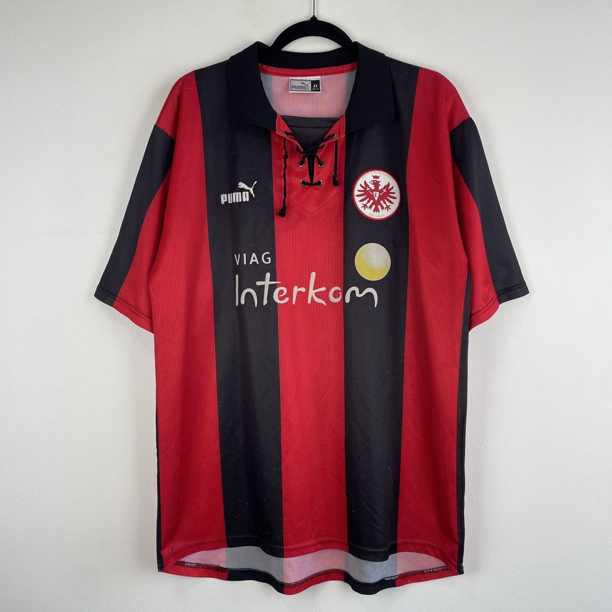 Puma Vintage Eintracht Frankfurt Home Jersey Puma Shirt 1999/2000 Size US XL / EU 56 / 4 - 1 Thumbnail