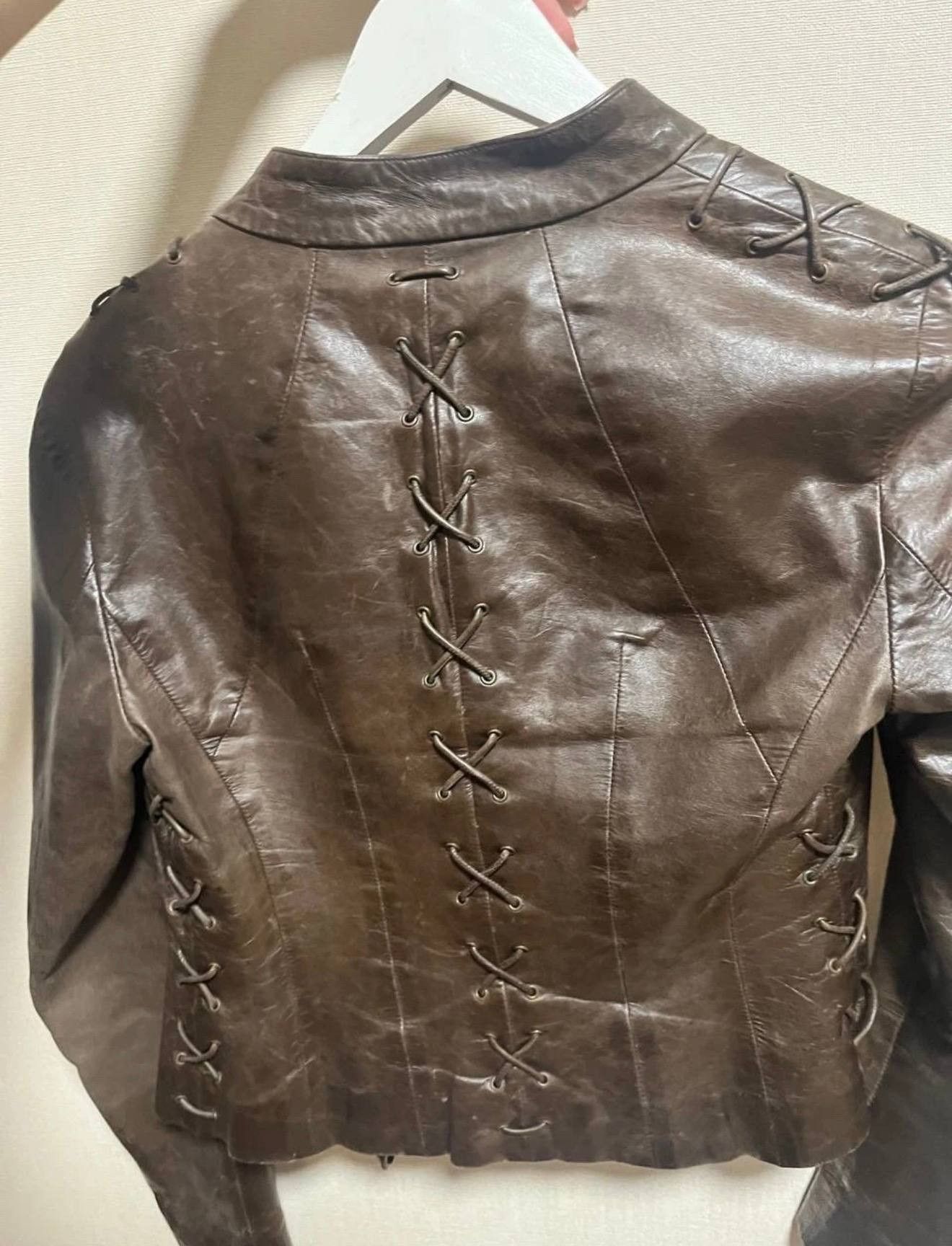 Alexander McQueen Authentic Alexander McQueen Leather Jacket Size XS / US 0-2 / IT 36-38 - 4 Thumbnail