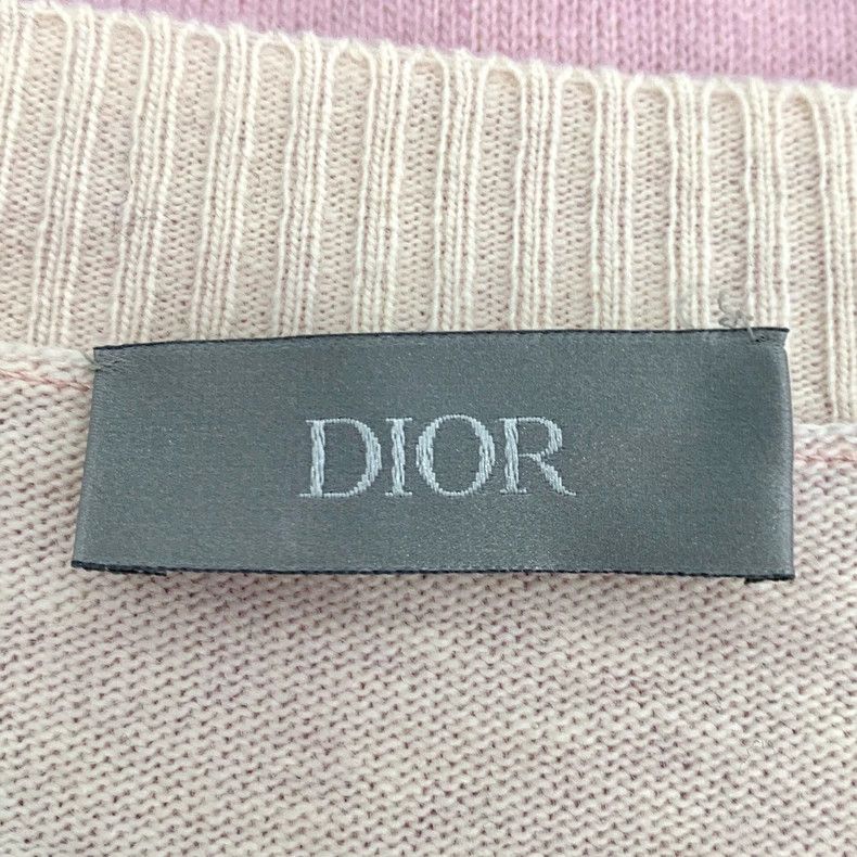 Dior Dior Pink floral pattern inlaid wool round-neck long-sleeve Size US L / EU 52-54 / 3 - 5 Thumbnail