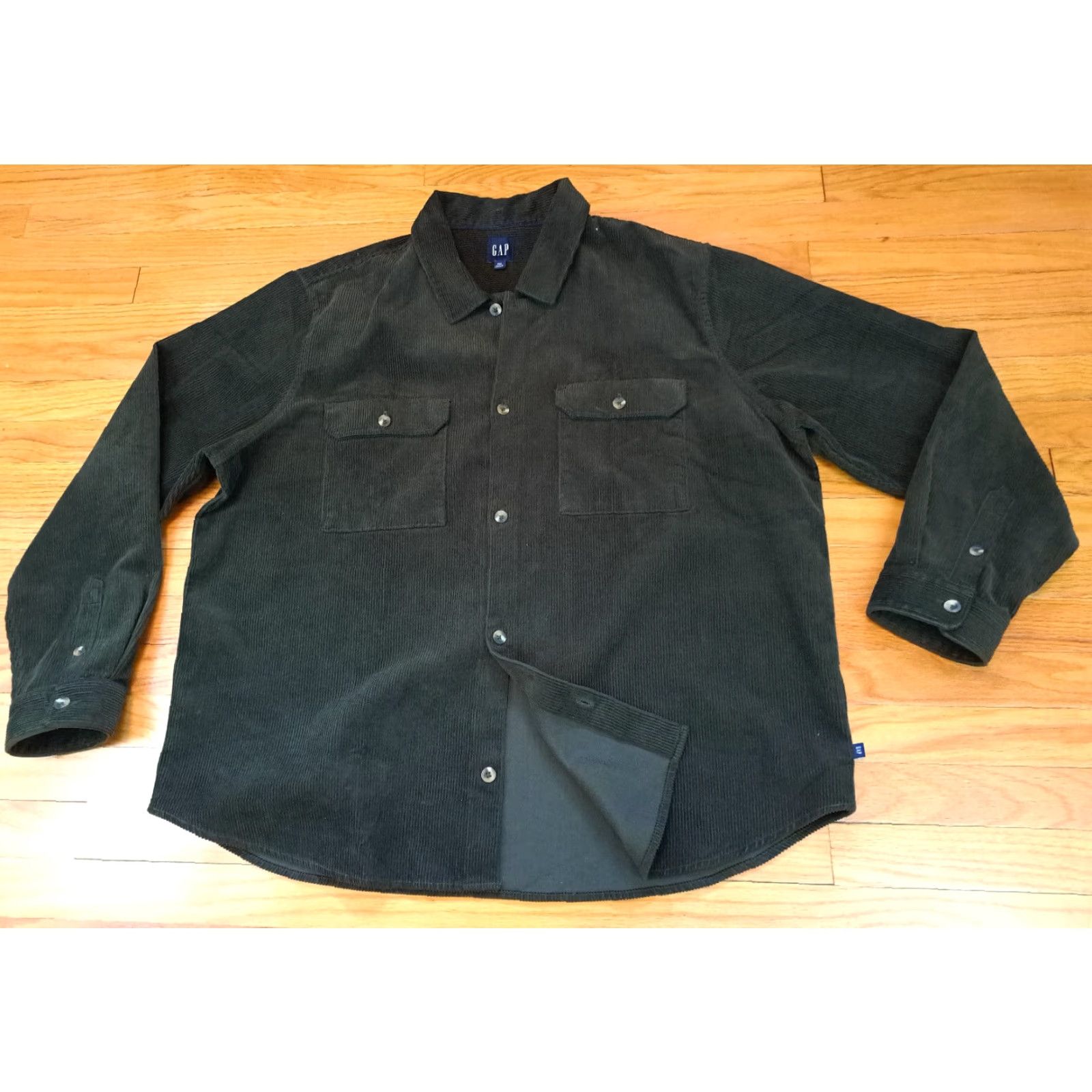 Gap VINTAGE Gap Brown Outdoor Full Button Heavy Cotton 3XL Shirt Corduroy Mens Long Sleeve Button-Up Size US XXL / EU 58 / 5 - 3 Thumbnail