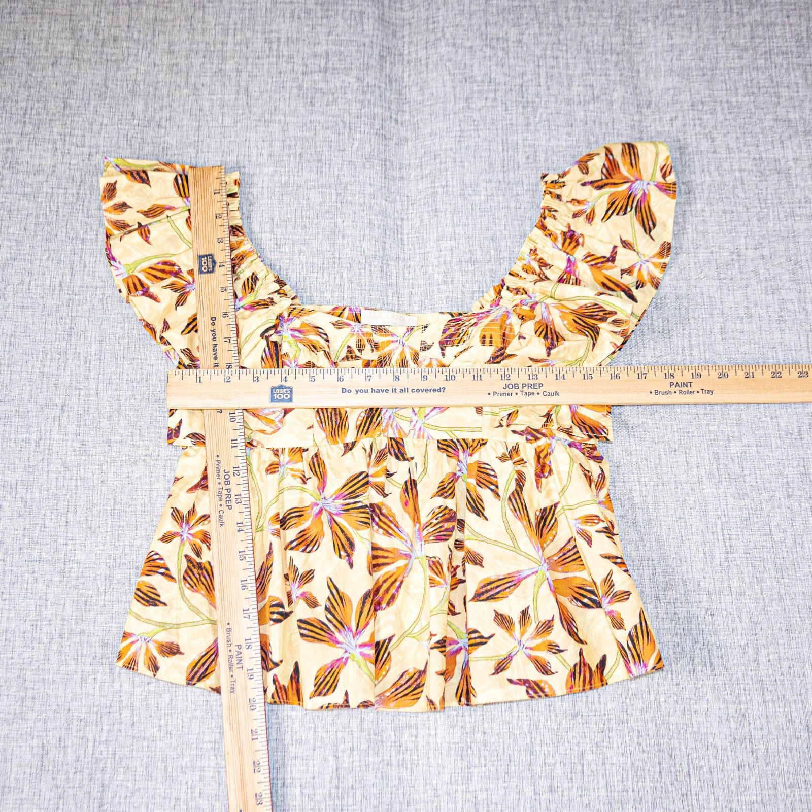 Ulla Johnson Ulla Johnson $320 Romi Top Ruffle Sleeve in Lotus Floral 2 Size XS / US 0-2 / IT 36-38 - 6 Thumbnail