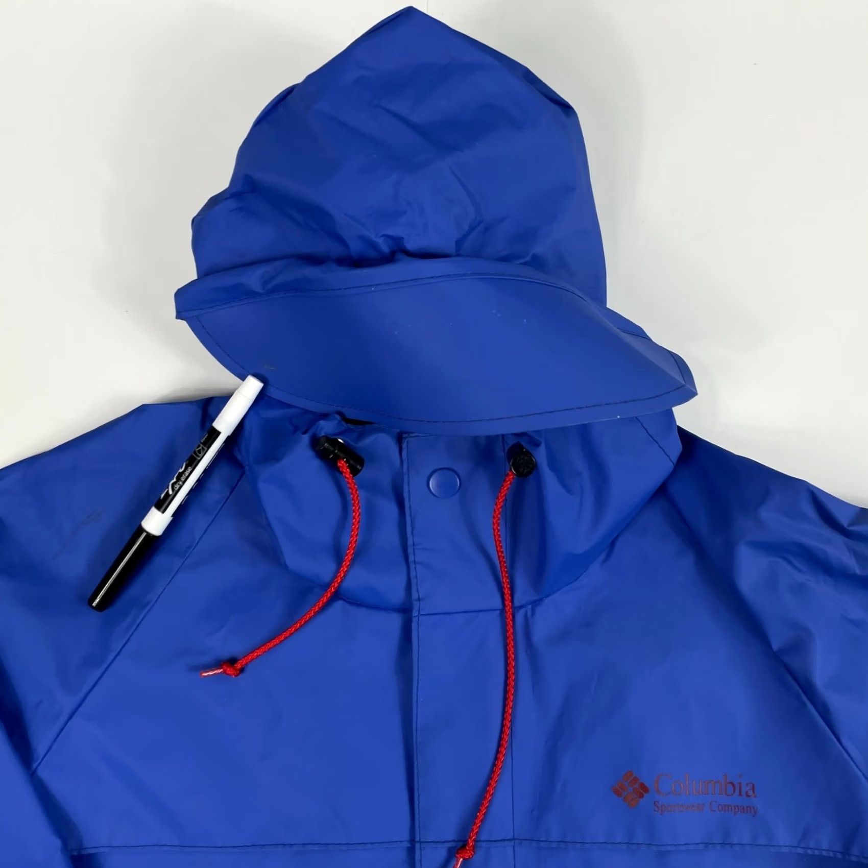 Vintage VINTAGE Columbia Jacket Mens Small Blue Full Zip Waterproof Hooded Retro Hiking Size US S / EU 44-46 / 1 - 3 Thumbnail