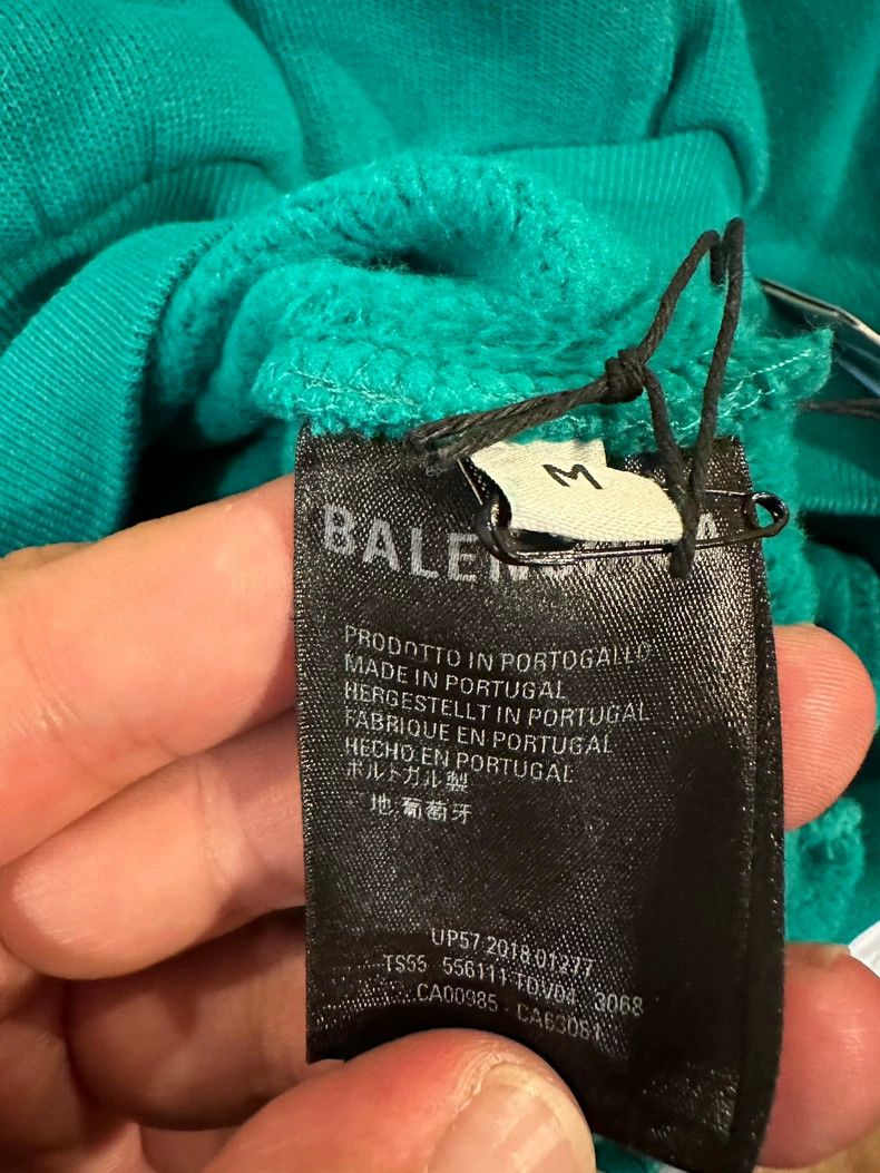 Balenciaga Balenciaga Lake Green Hoodie Size US M / EU 48-50 / 2 - 6 Thumbnail