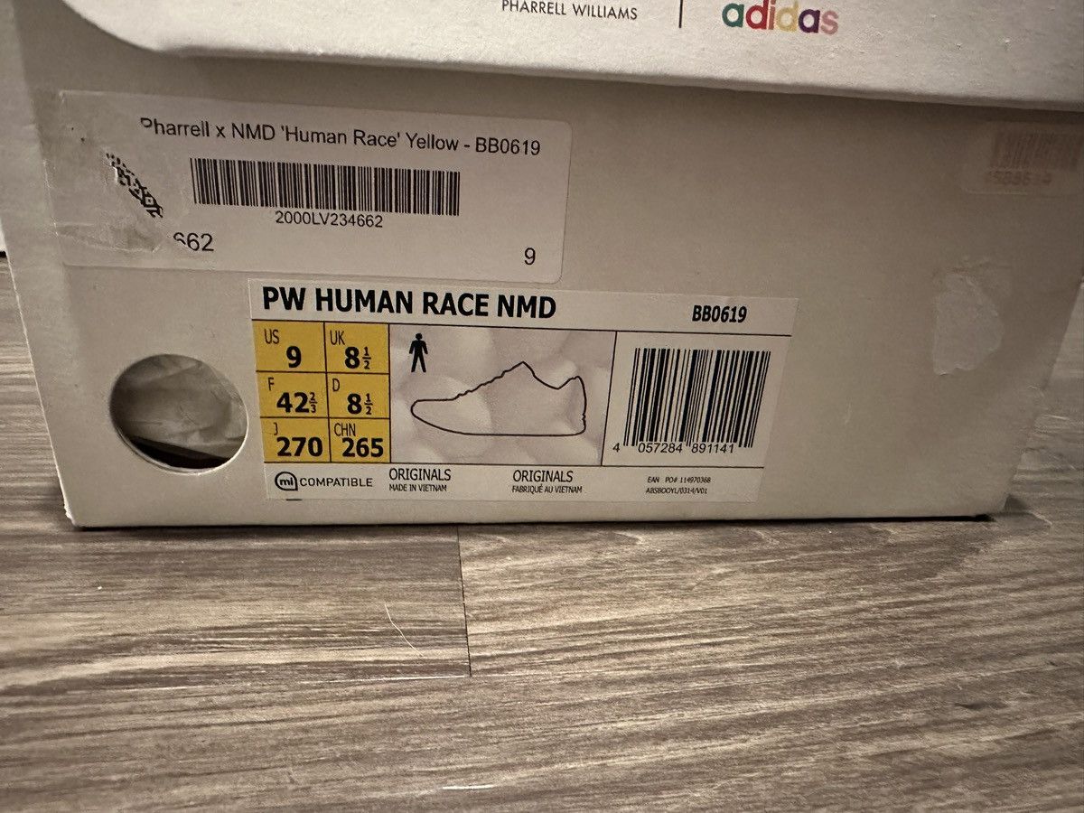 Adidas × Human Made Adidas NMD HU x Pharrell ‘Human Race Yellow’ Size US 9 / EU 42 - 3 Thumbnail
