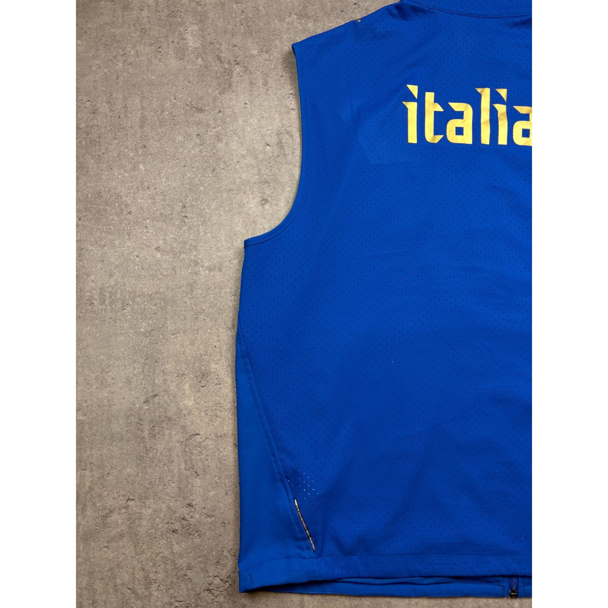 Puma Puma Italia Mens Blue Full-Zip Sleeveless Vest With Gold Acc Size US XL / EU 56 / 4 - 11 Thumbnail