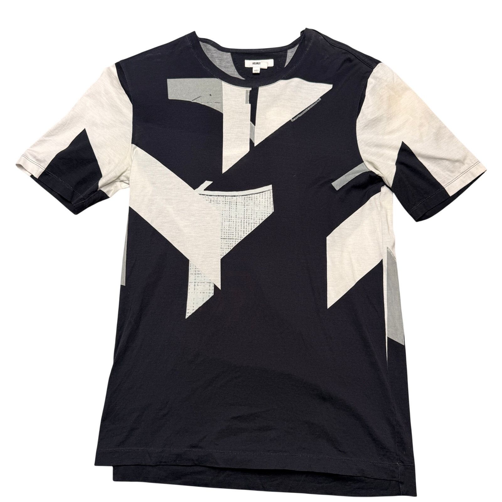 Helmut Lang A/W 97 Union Jack 'Backstage' Print T Shirt | Grailed