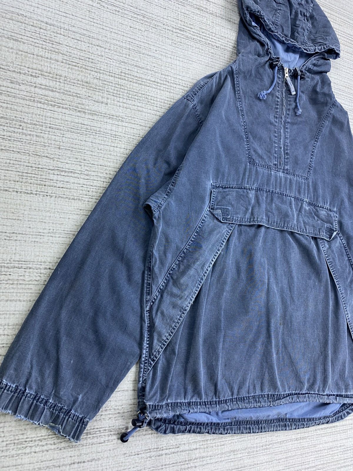 Gap × Vintage Vintage Gap Pullover Anorak Canvas Hoodie Jacket Size US L / EU 52-54 / 3 - 3 Thumbnail