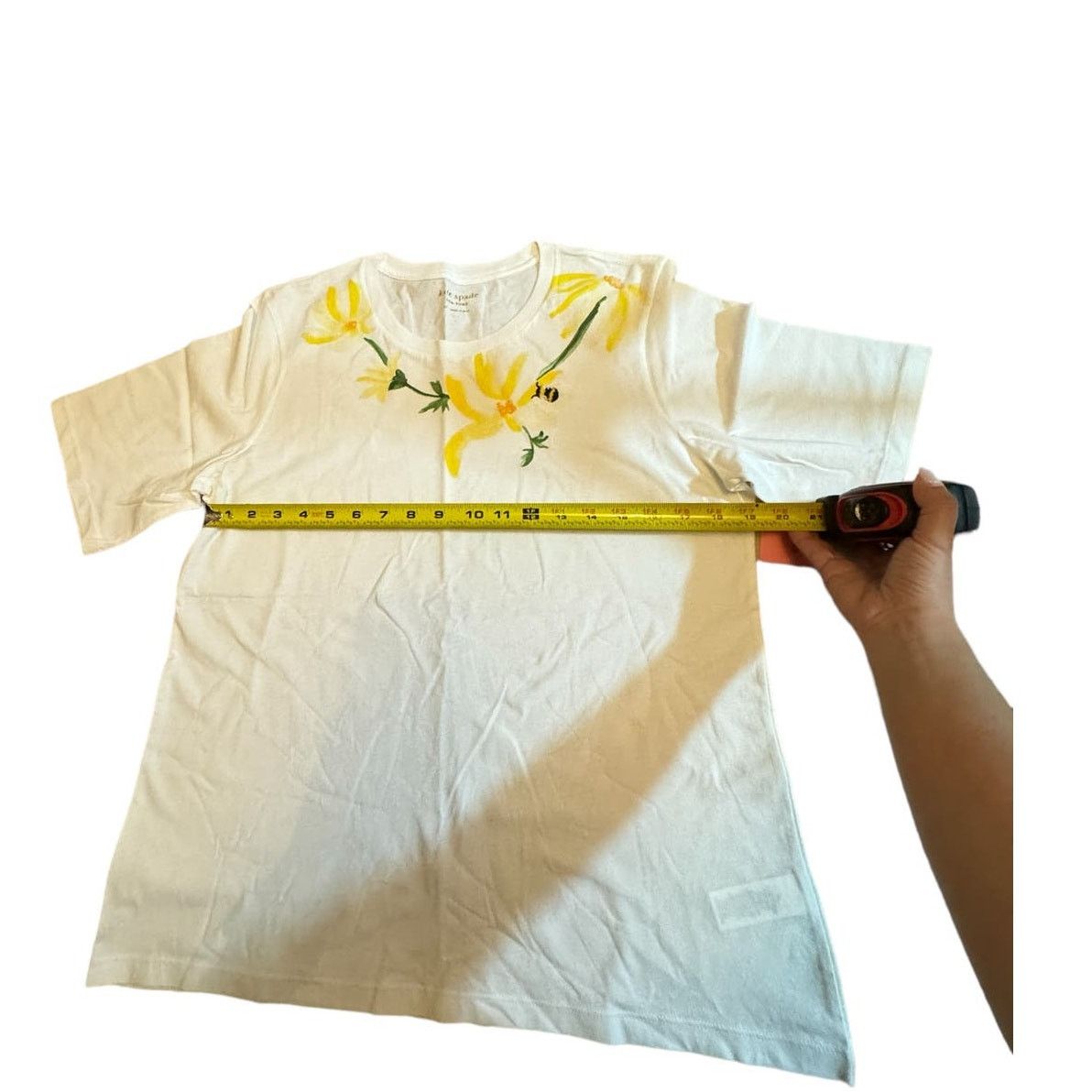 Kate Spade Kate Spade Women Shirt Busy Bee Casual Tee X-L Fresh White Size XL / US 12-14 / IT 48-50 - 5 Thumbnail