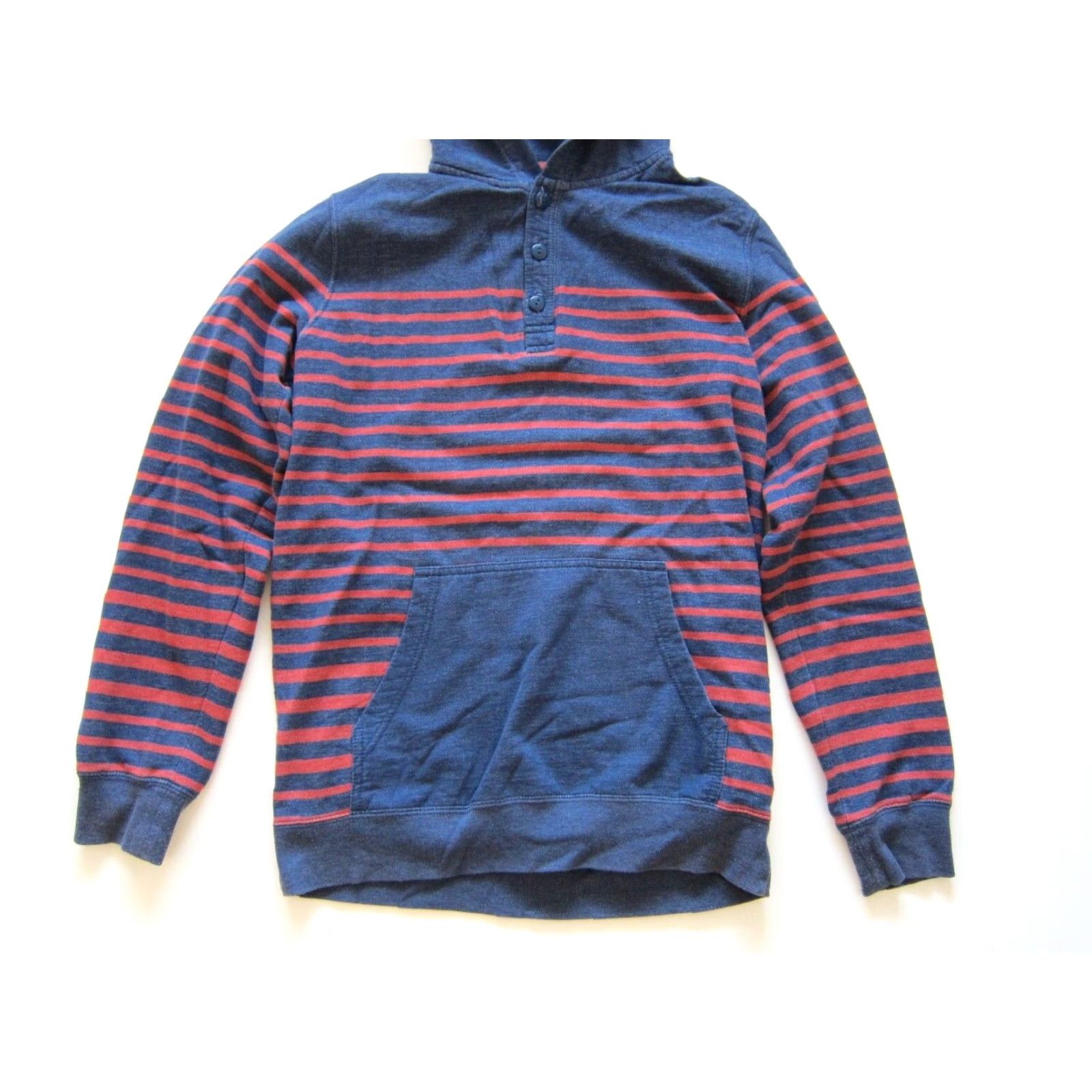 Quiksilver Quiksilver Sweatshirt Pullover Hooded Pocket Blue Red Stripe Men Size Small Size US S / EU 44-46 / 1 - 8 Thumbnail
