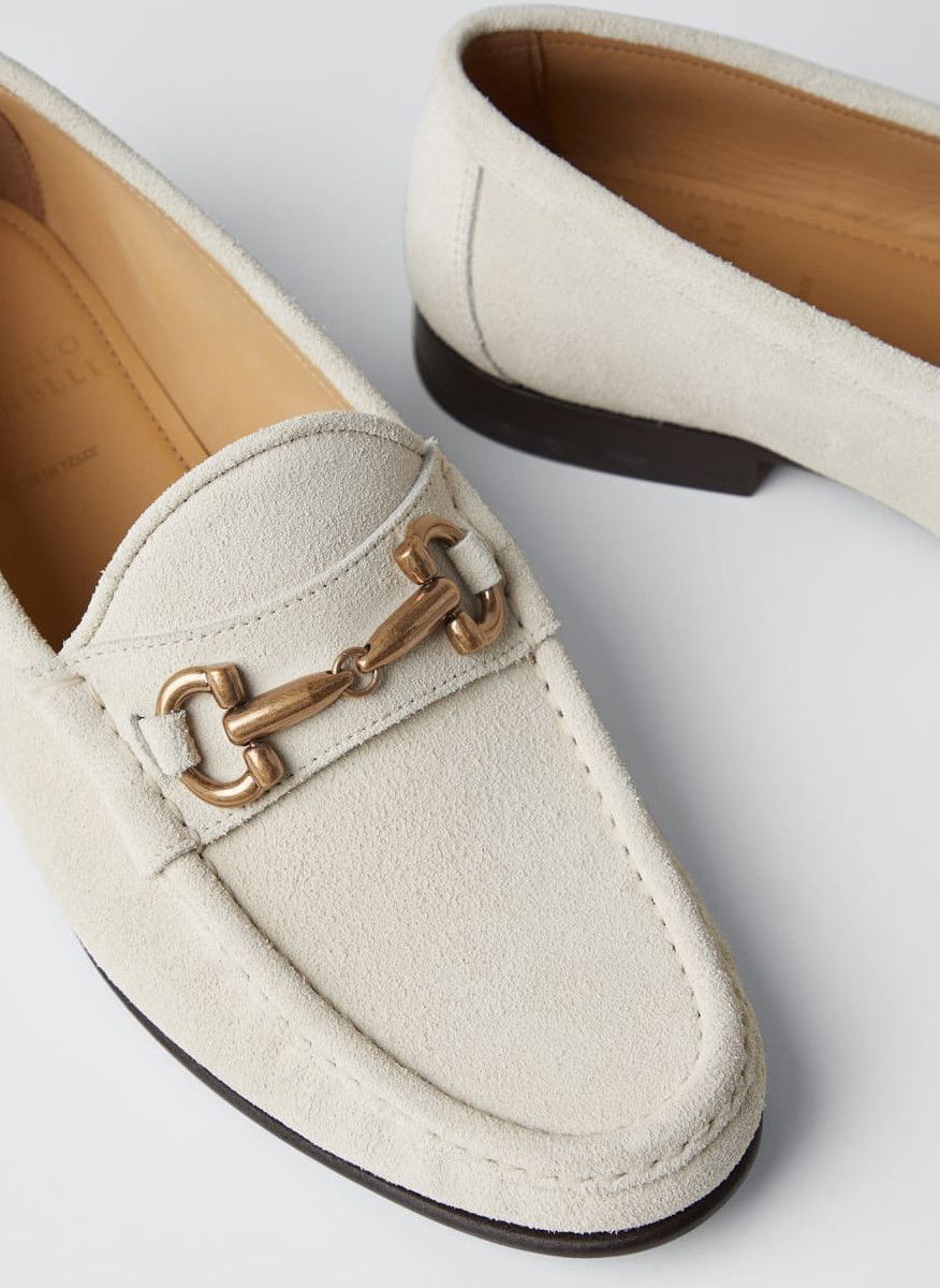 Brunello Cucinelli o1la1rc1a0425 Loafer in White Size US 8 / EU 41 - 4 Thumbnail