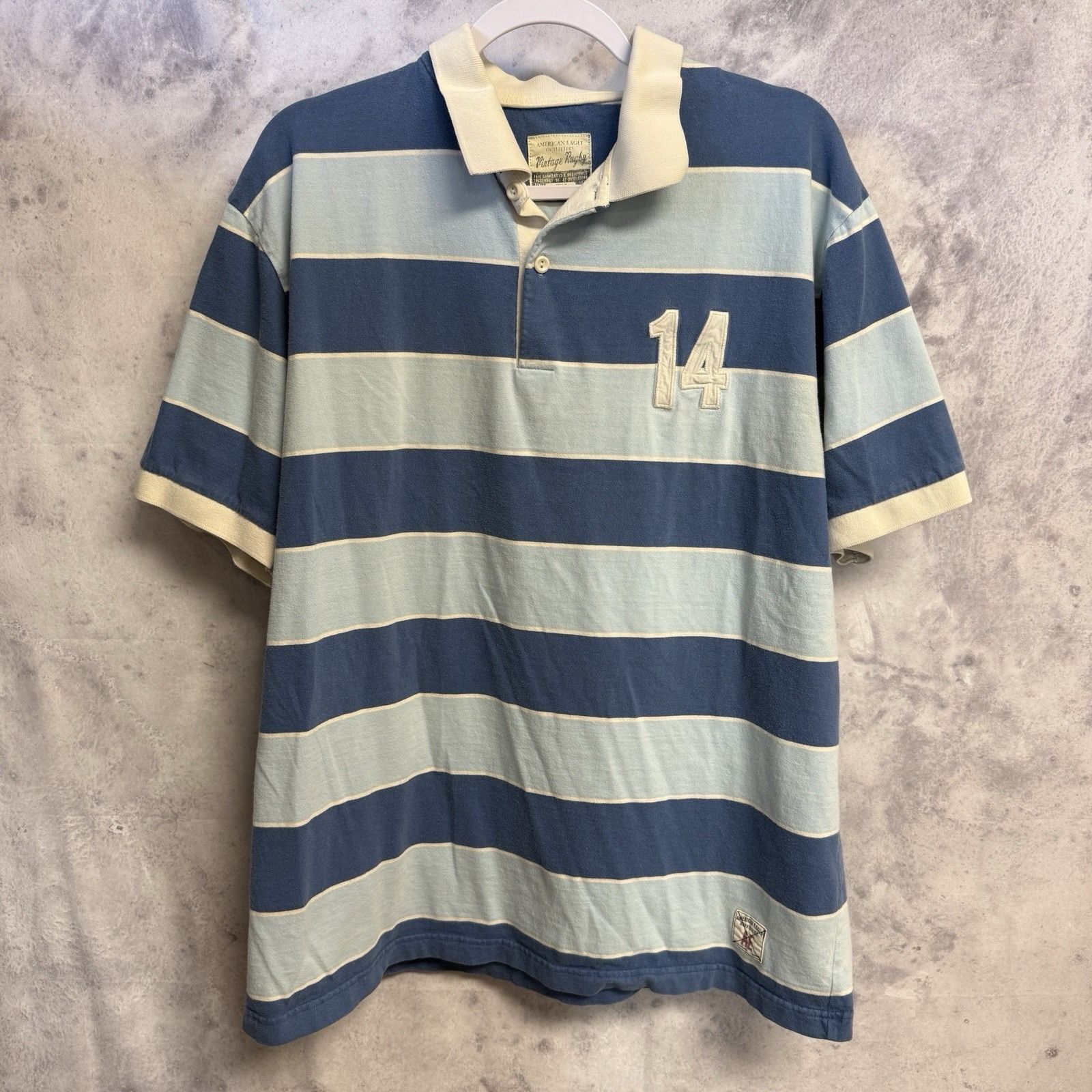 American Eagle Outfitters American Eagle Outfitters Vintage Rugby Polo Shirt Mens XL Size US XL / EU 56 / 4 - 2 Thumbnail