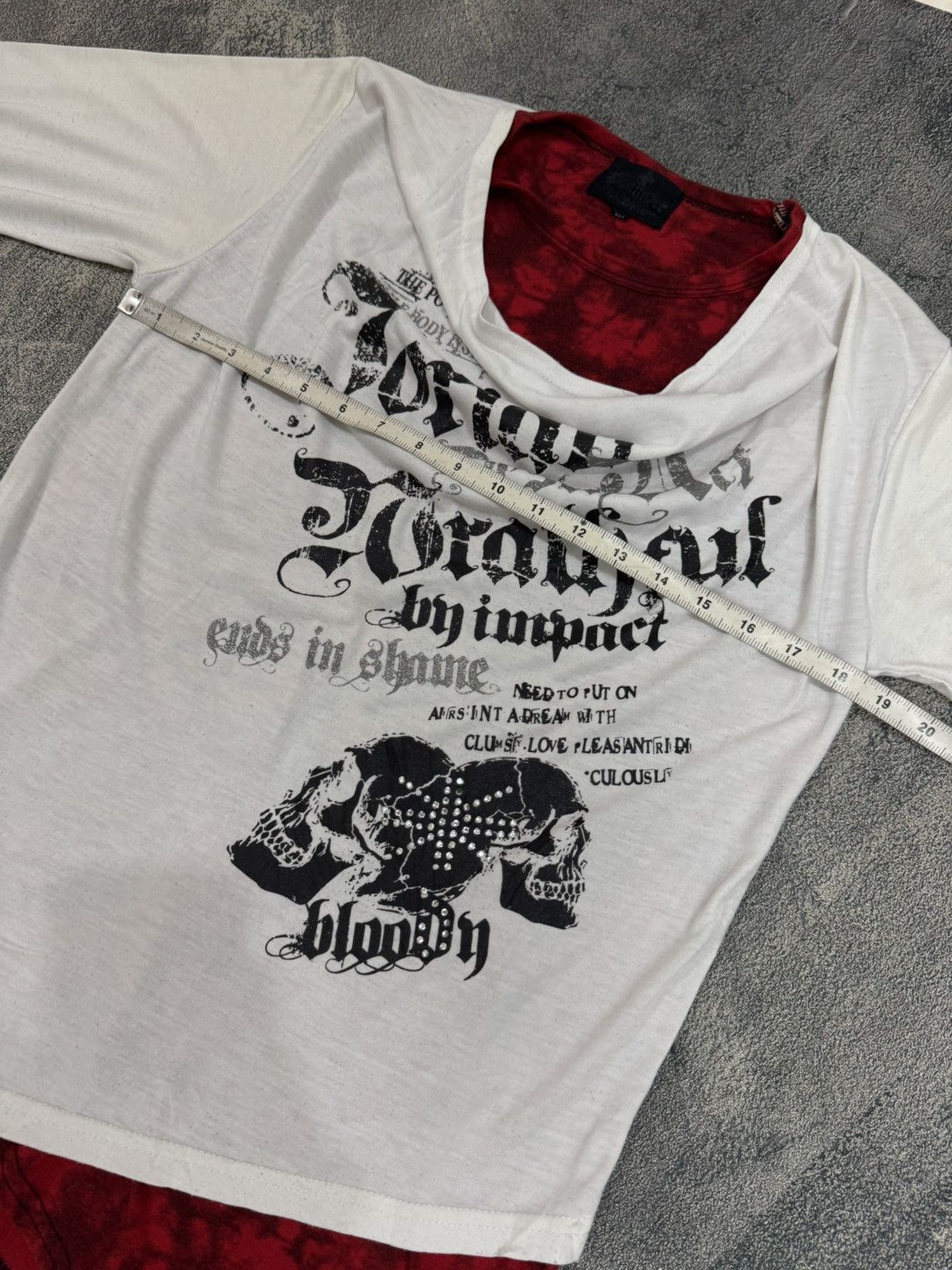 Japanese Brand Beumere poem double Layer punk sleeve Size US M / EU 48-50 / 2 - 8 Thumbnail
