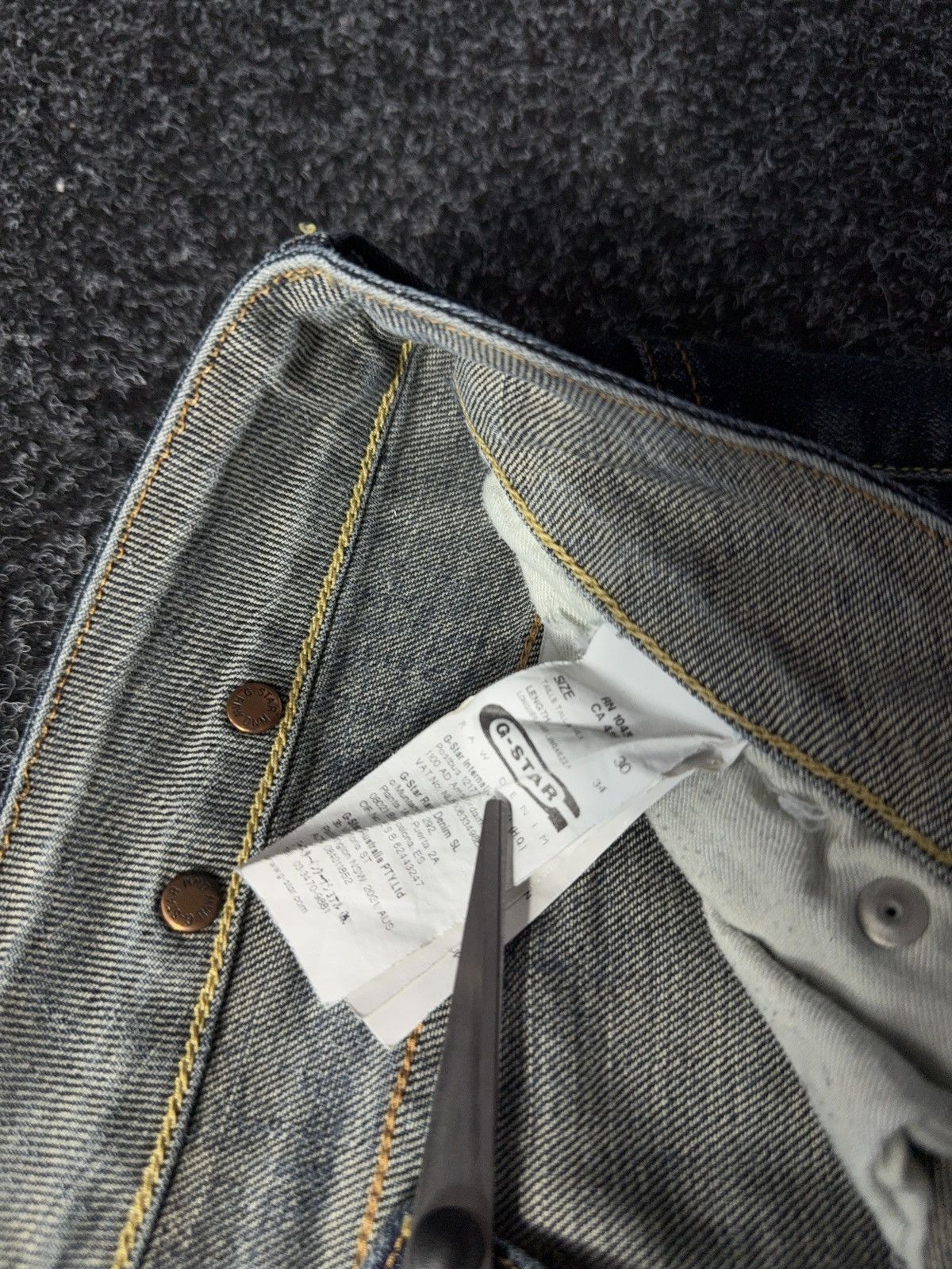 G-Star × Vintage Vintage 90s G-Star Raw Denim Jeans Pants Baggy Size 30" / US 8 / IT 44 - 7 Thumbnail