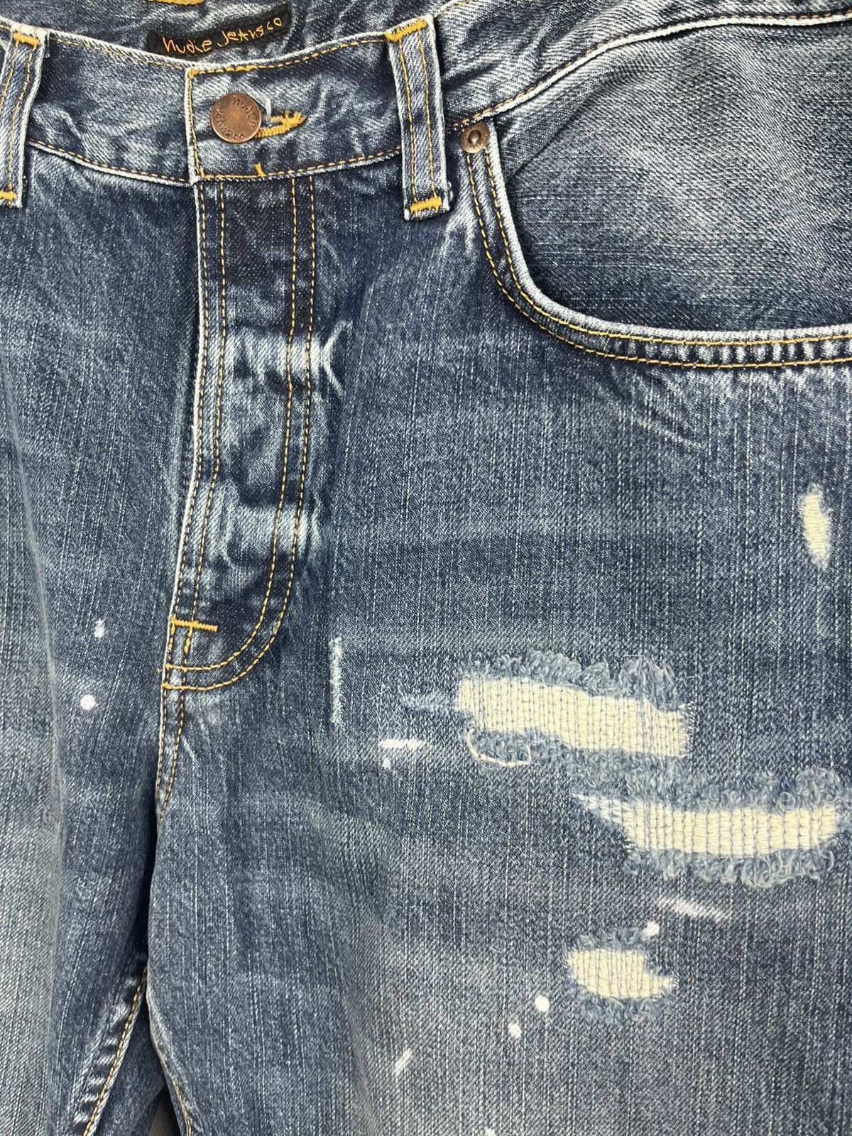Nudie Jeans Nudie Jeans co denim distressed pants Size US 34 / EU 50 - 10 Thumbnail